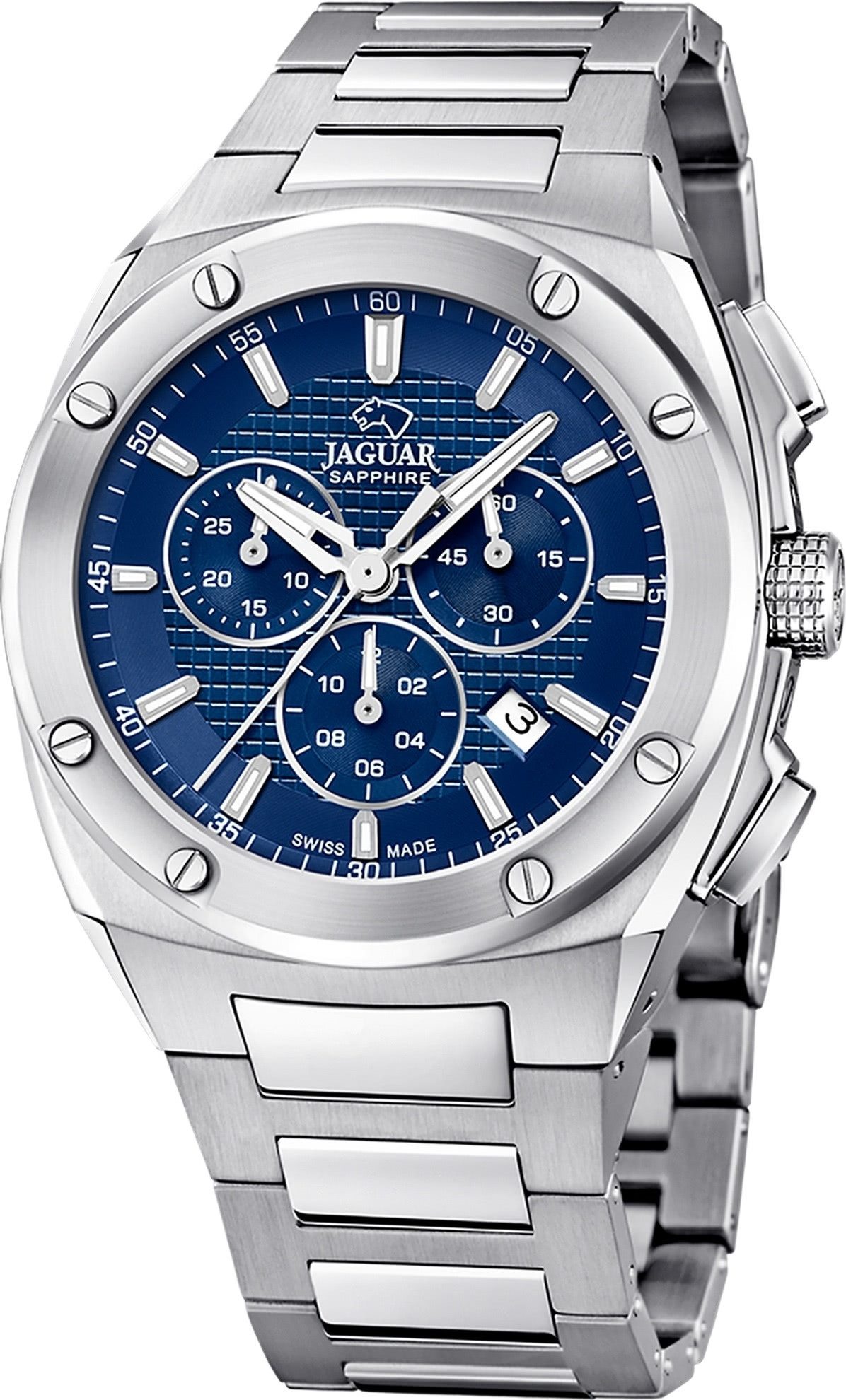 Chronograph Jaguar Herrenuhr Edelstahl silber Jaguar