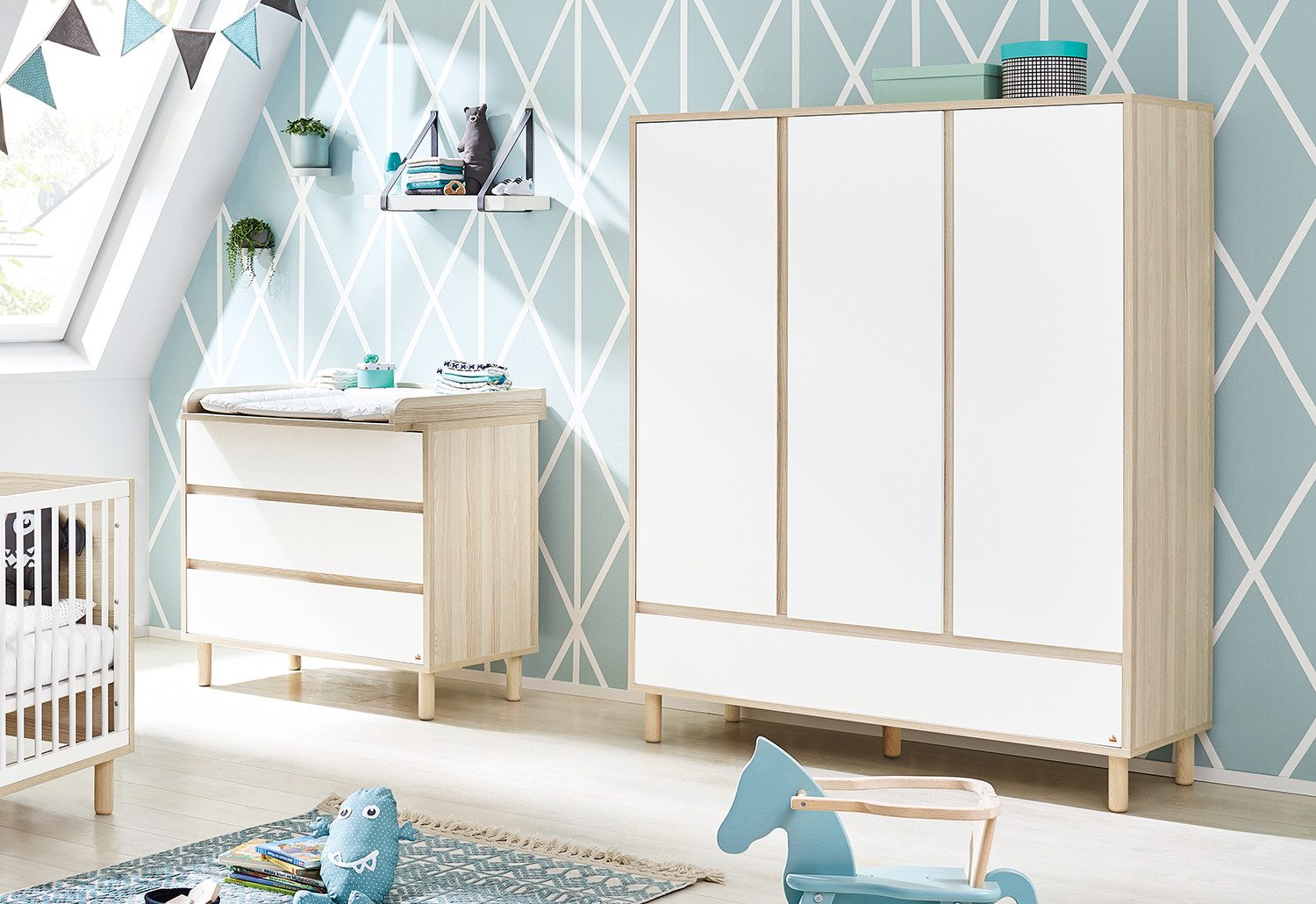 Pinolino® Kinderkleiderschrank Kleiderschrank 'Flow' groß