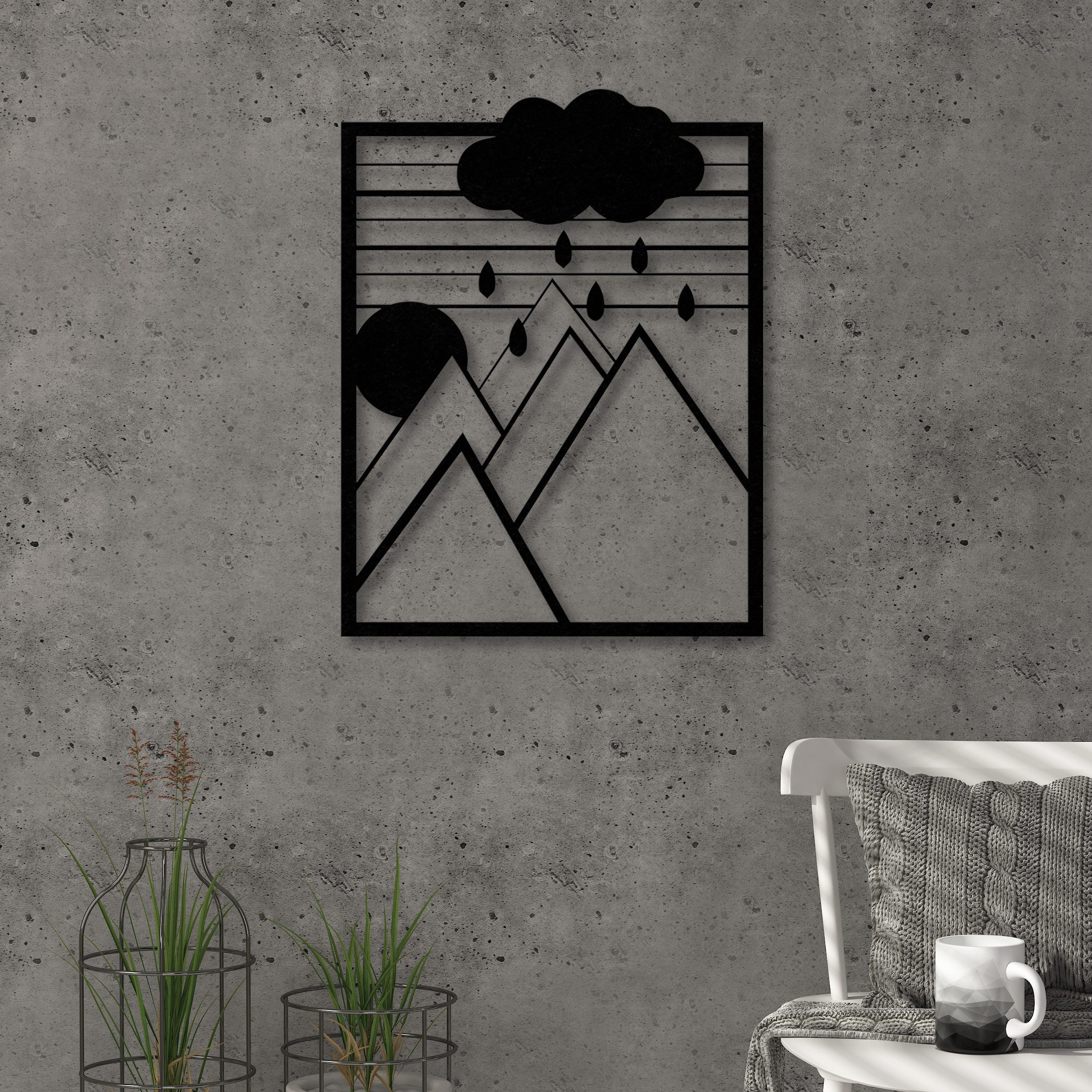 Decortie Wanddekoobjekt Metall NO.3 DREAMER, Wanddekoration, 49 x 38 cm