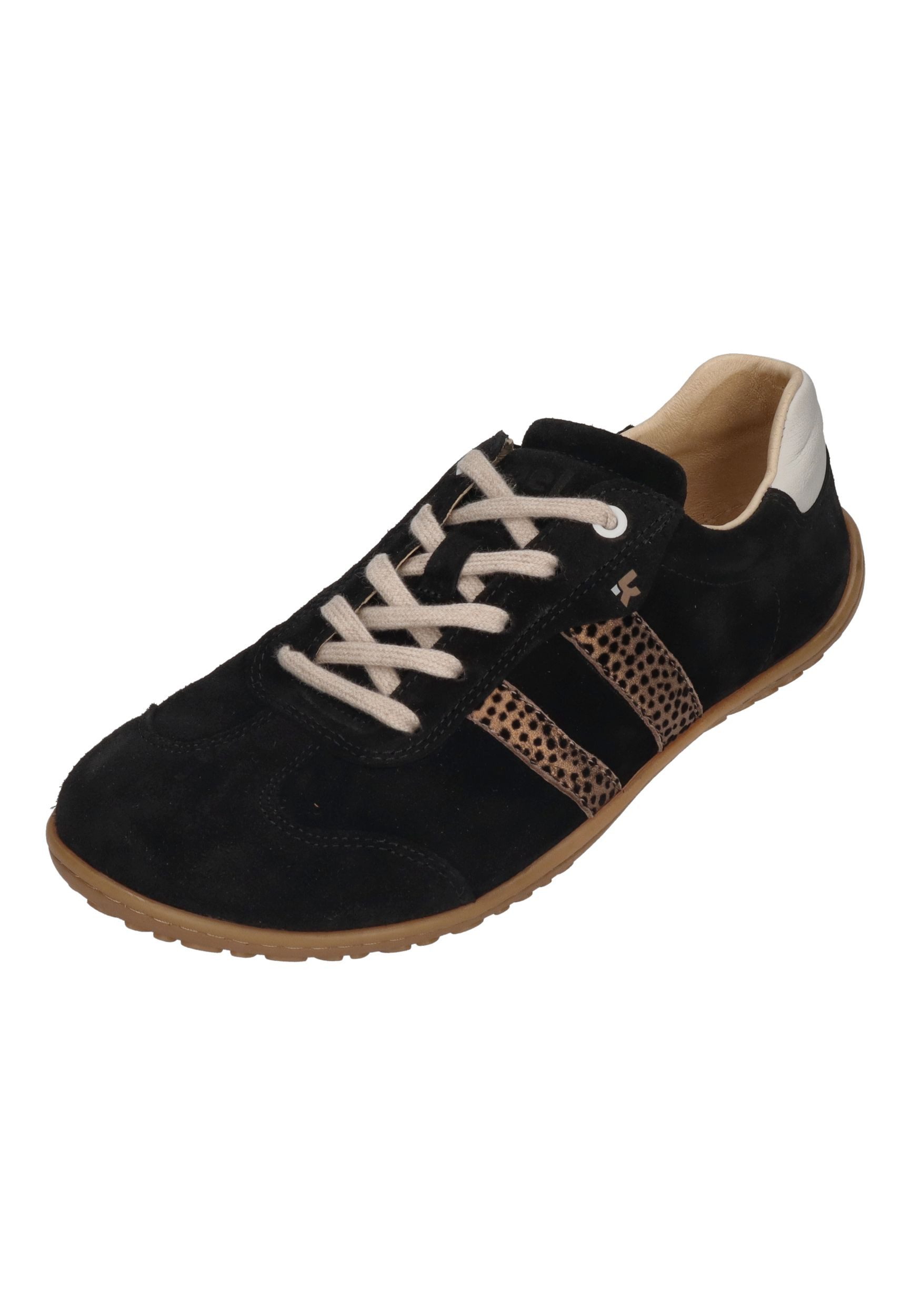 KOEL ILA SUEDE Barfußschuh Black Leopardo