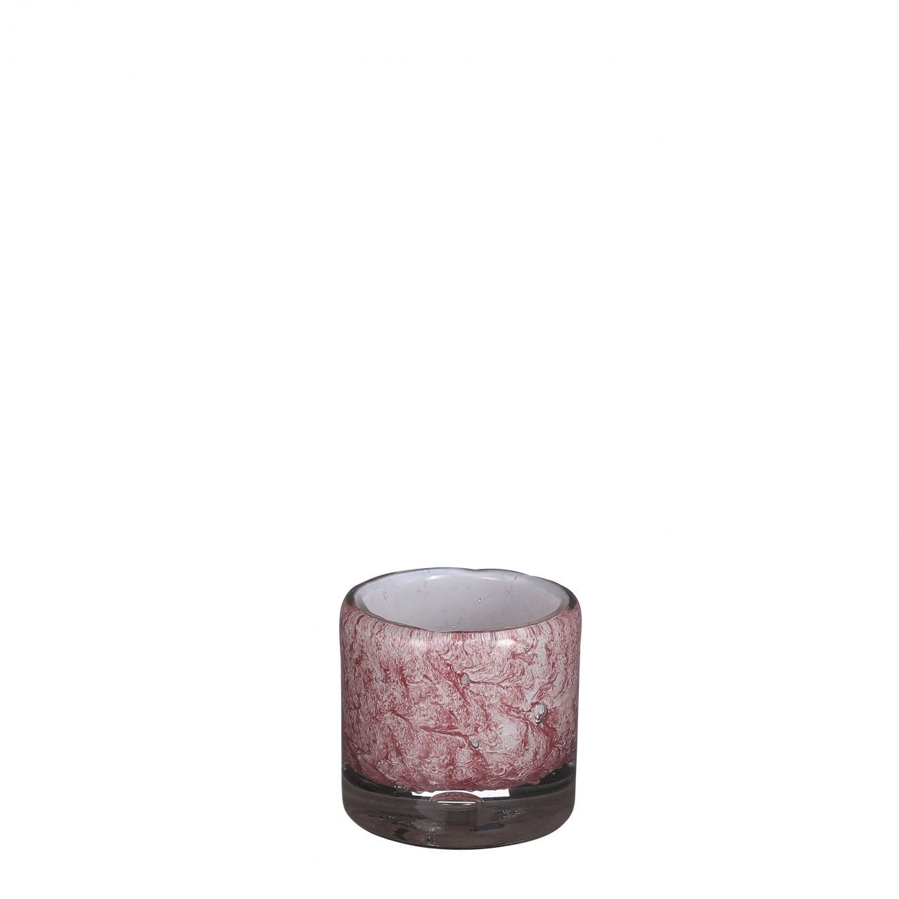 Mica Decorations Dekofigur Mica Glas Vase Estelle zylinder hellrosa, 8 x 8,5 | Dekofiguren