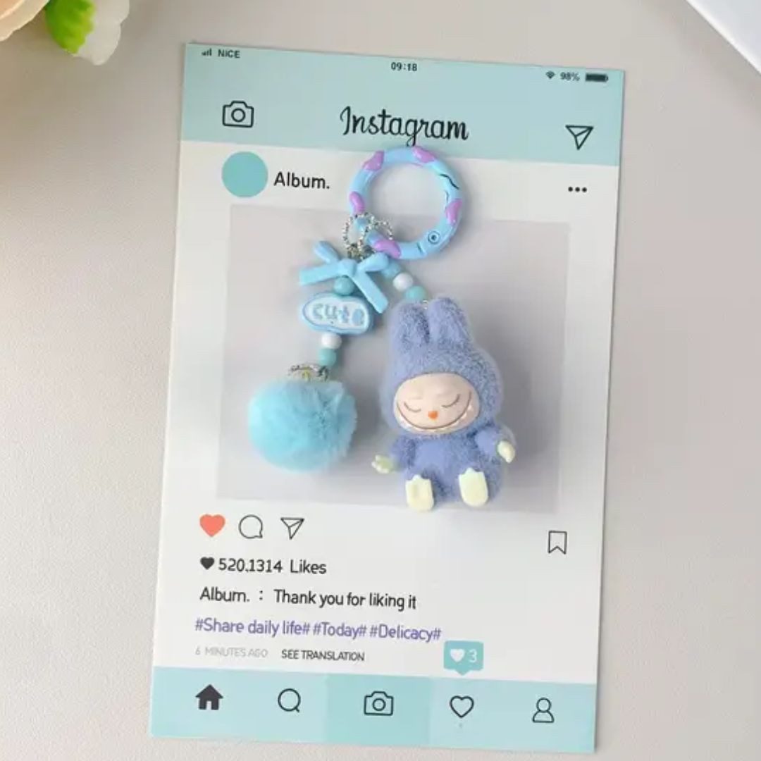 suebidou Schlüsselanhänger Labubu inspirierter niedlicher Anhänger für Tasc günstig online kaufen