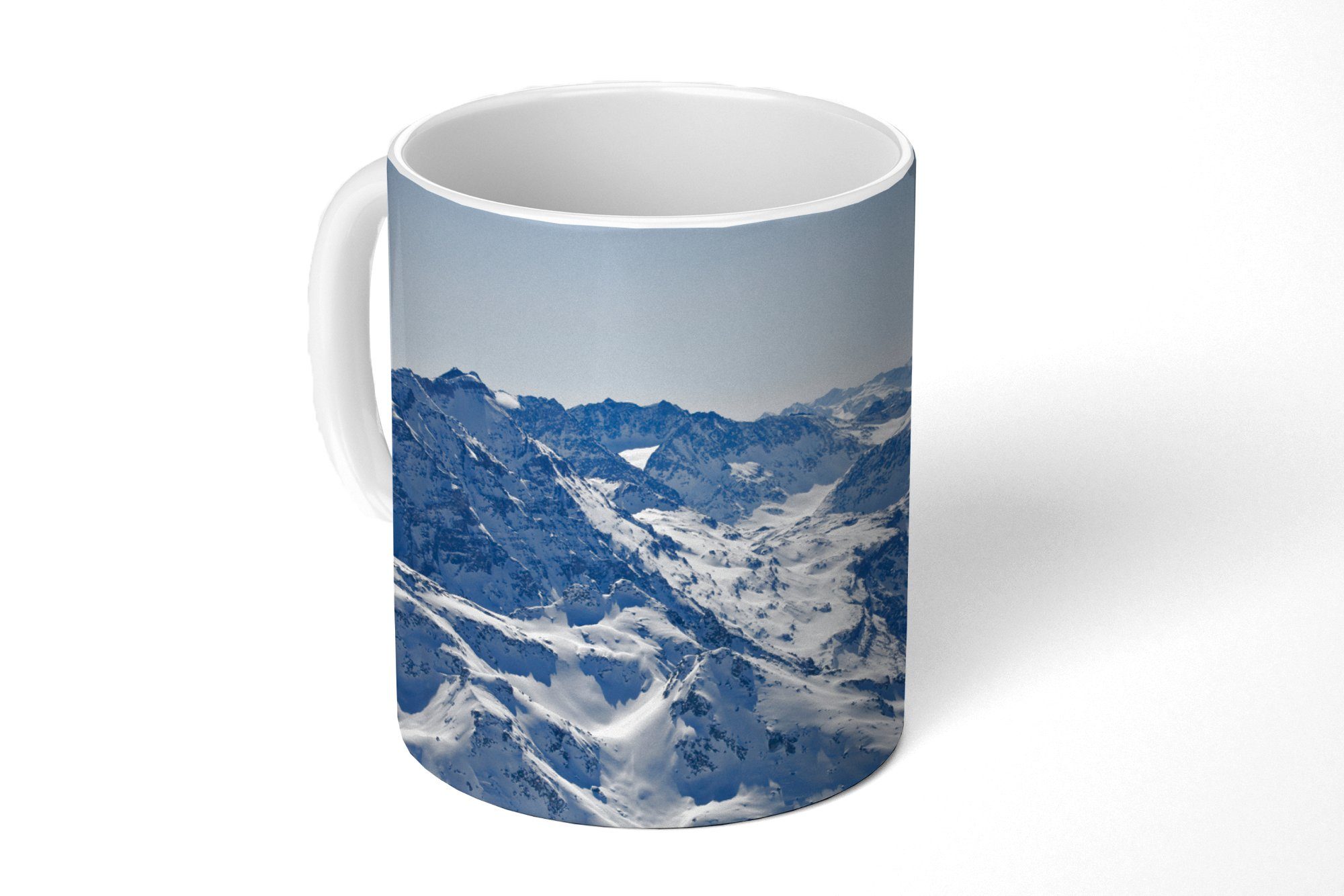 MuchoWow Tasse Alpen - Berg - Schnee, Keramik, Kaffeetassen, Teetasse, Becher, Teetasse, Geschenk