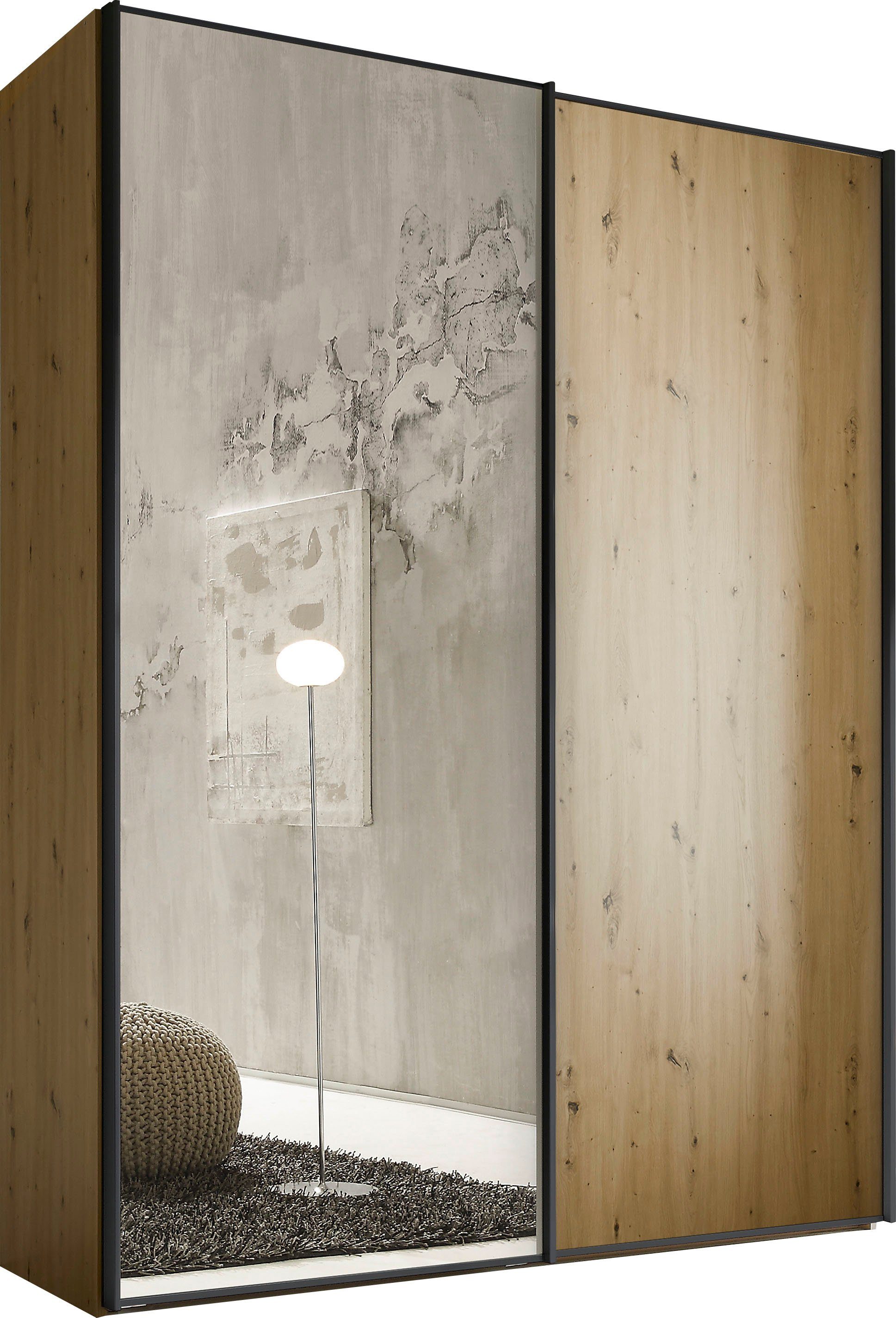 STAUD Schwebetürenschrank Sinfonie Plus, edles Design in hochwertiger Qualität, Made in Germany Mit Spiegeltüre und vier verschiedenen Ausstattungsvarianten