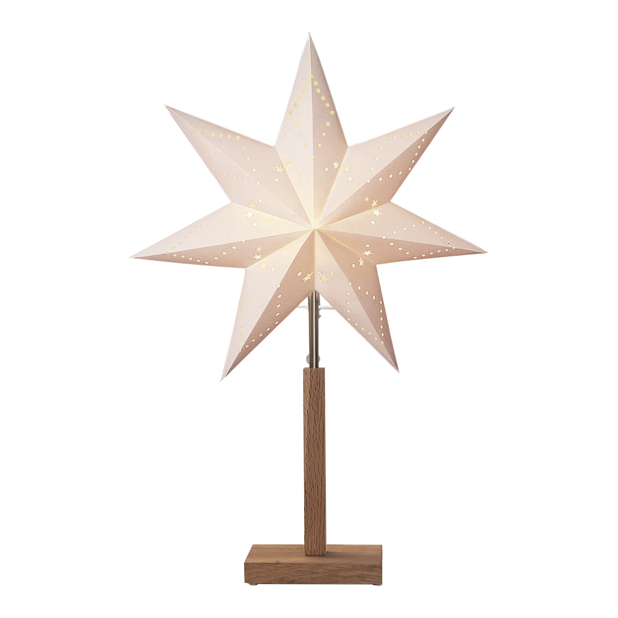 EGLO Papierstern Karo, Tischlampe, Dekostern beleuchtet aus Papier mit Kabe günstig online kaufen