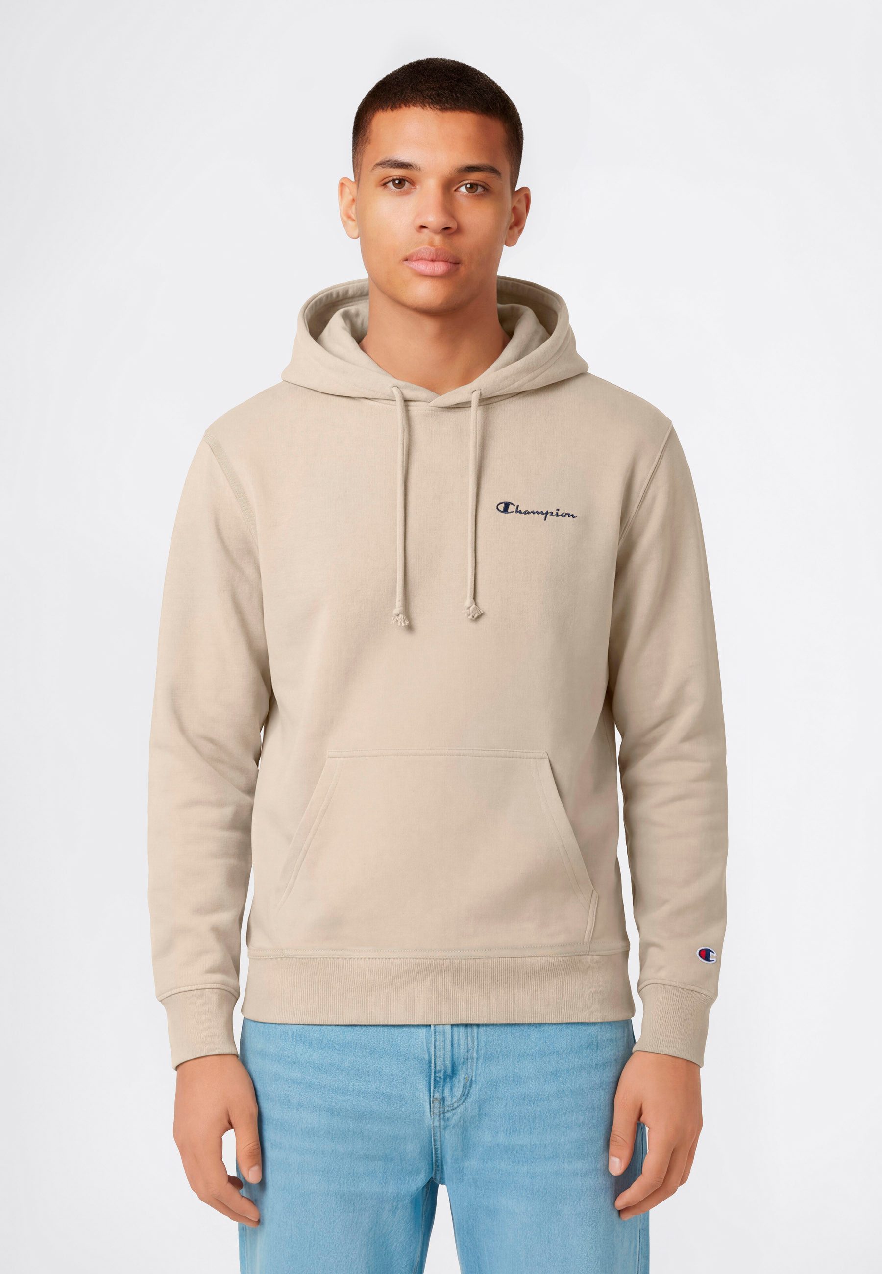 Champion Kapuzensweatshirt ICONS CONTRAST Terry Hoodie 1 Teil im Set, aus Baumwolle und Polyester, sportlicher Stil