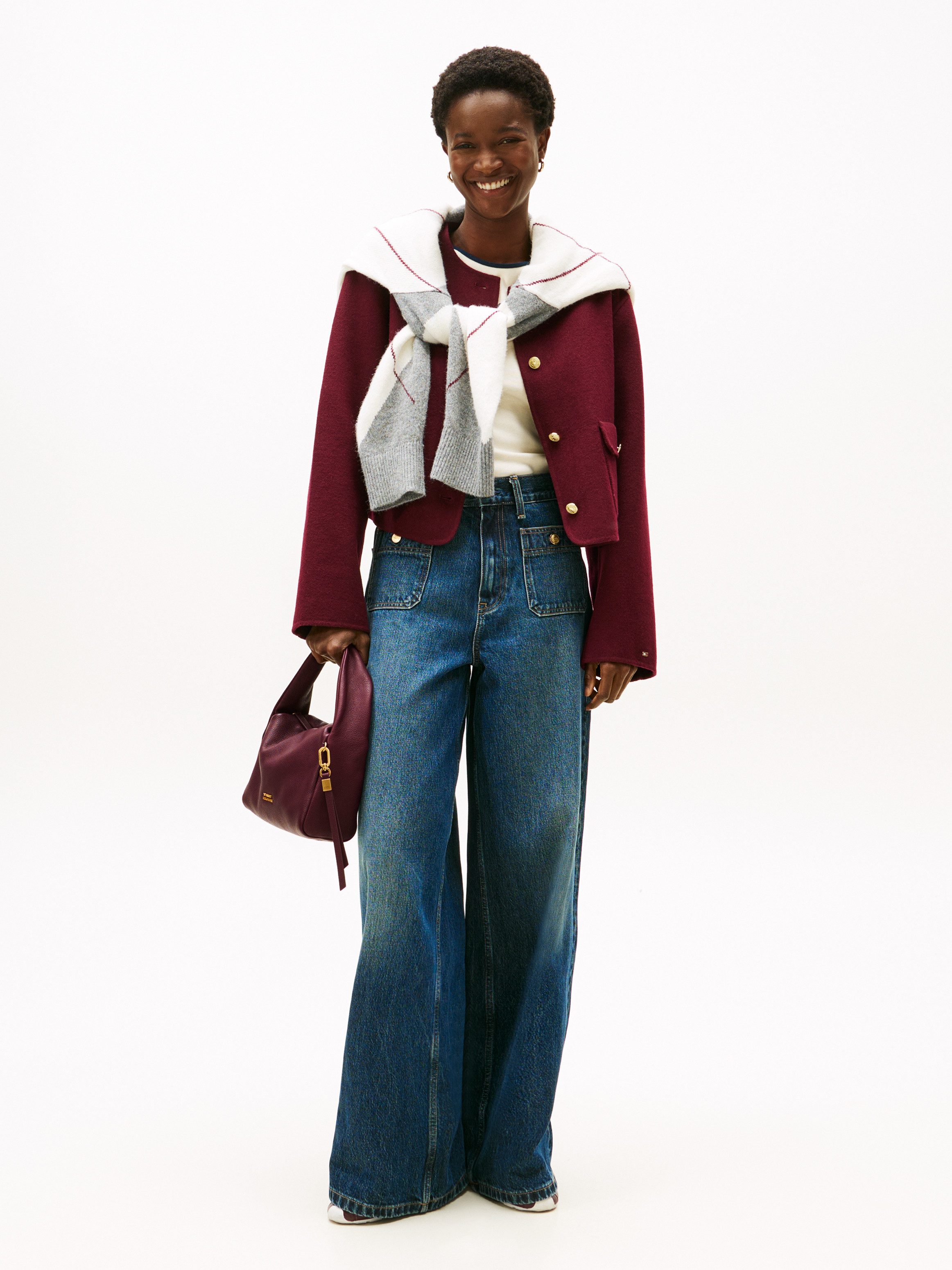Tommy Hilfiger Schultertasche CITY LEATHER MINI BAG, Damen Tragetasche, Abendtasche mit breitem Tragegriff