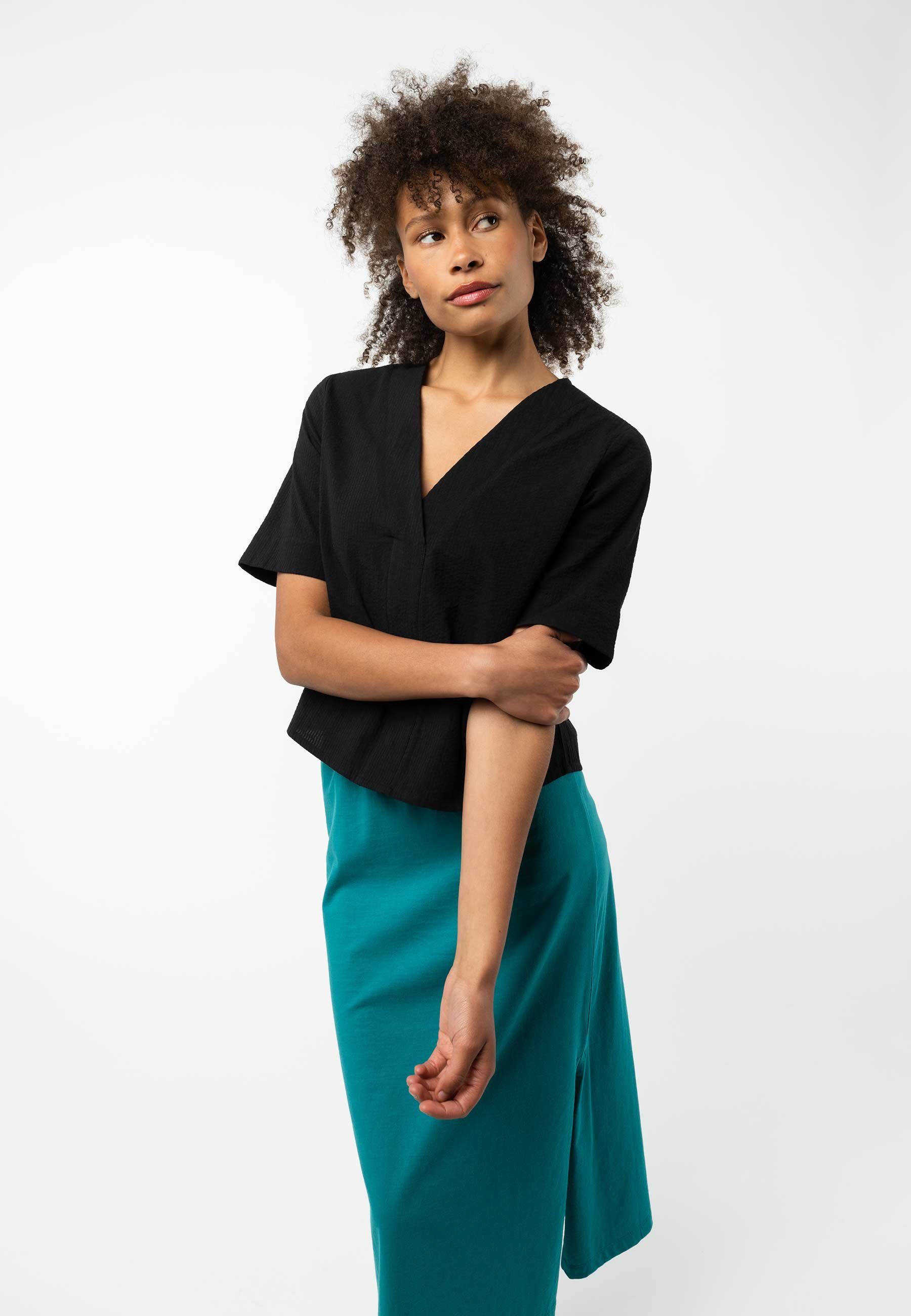 Kurzarmbluse Damen Bluse NALA