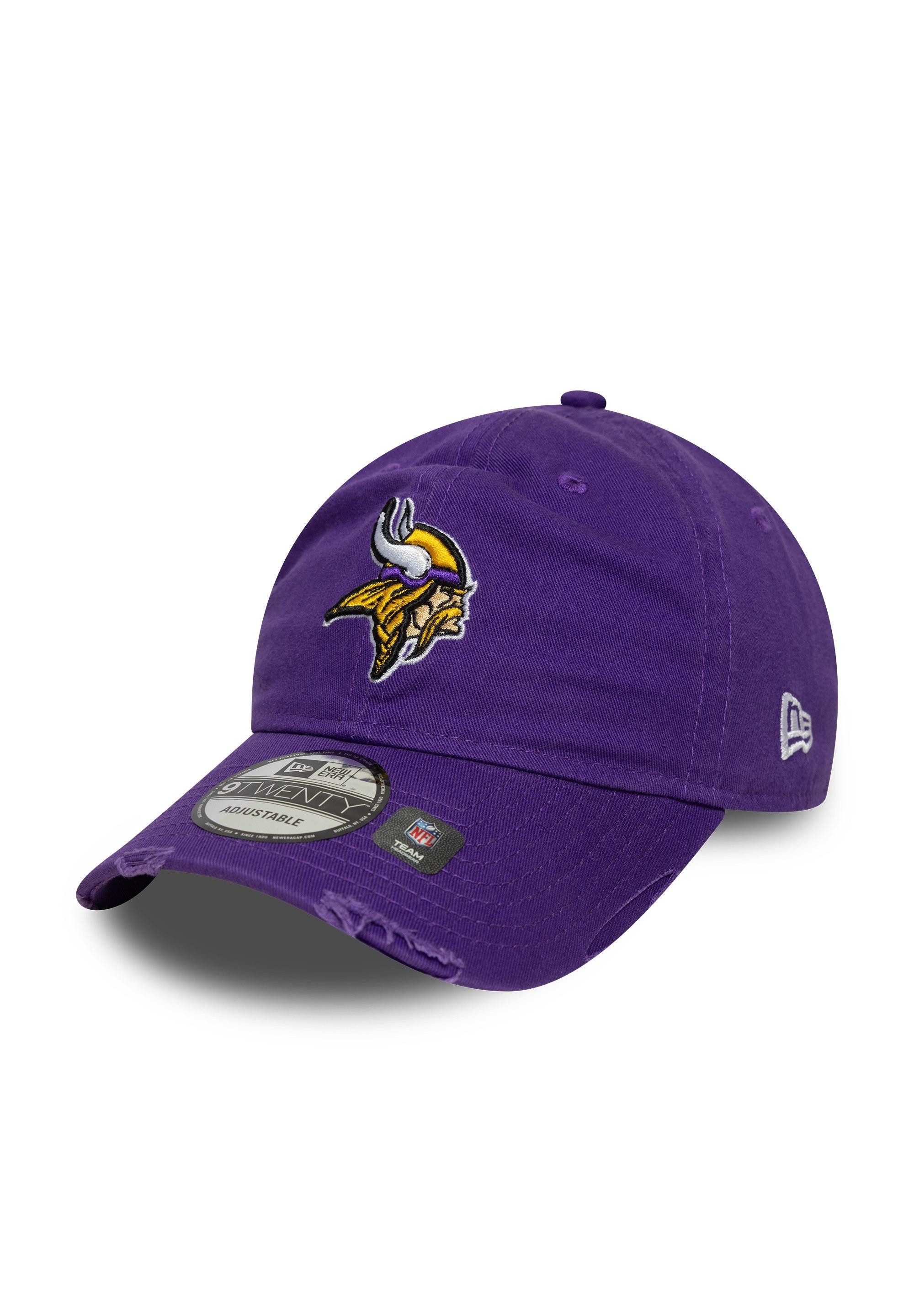 New Era Baseball Cap Minnesota Vikings NFL Wash Distressed 9Twenty Cap Lila (1-St)