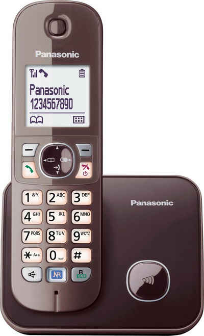 Panasonic KX-TG6811GS Schnurloses DECT-Telefon (Mobilteile: 1, mit Anrufer- und Wahlsperre)