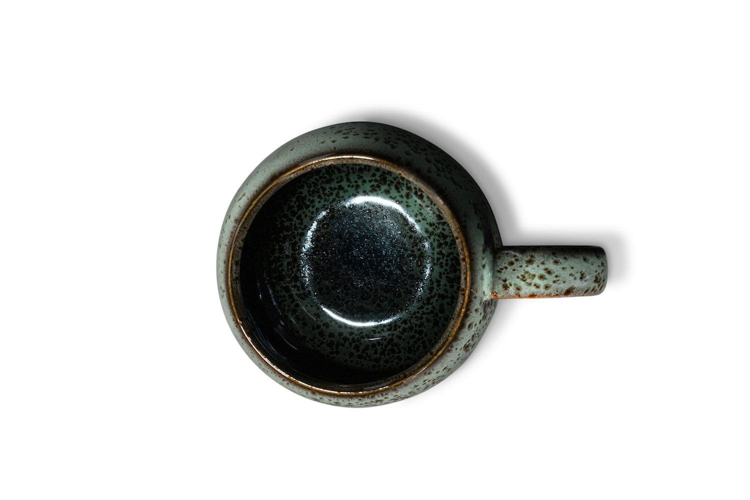 MAOCI teaware for your life Tasse Jumbotasse grau braun gesprenkelt Keramik 0,5 L, 1-tlg.