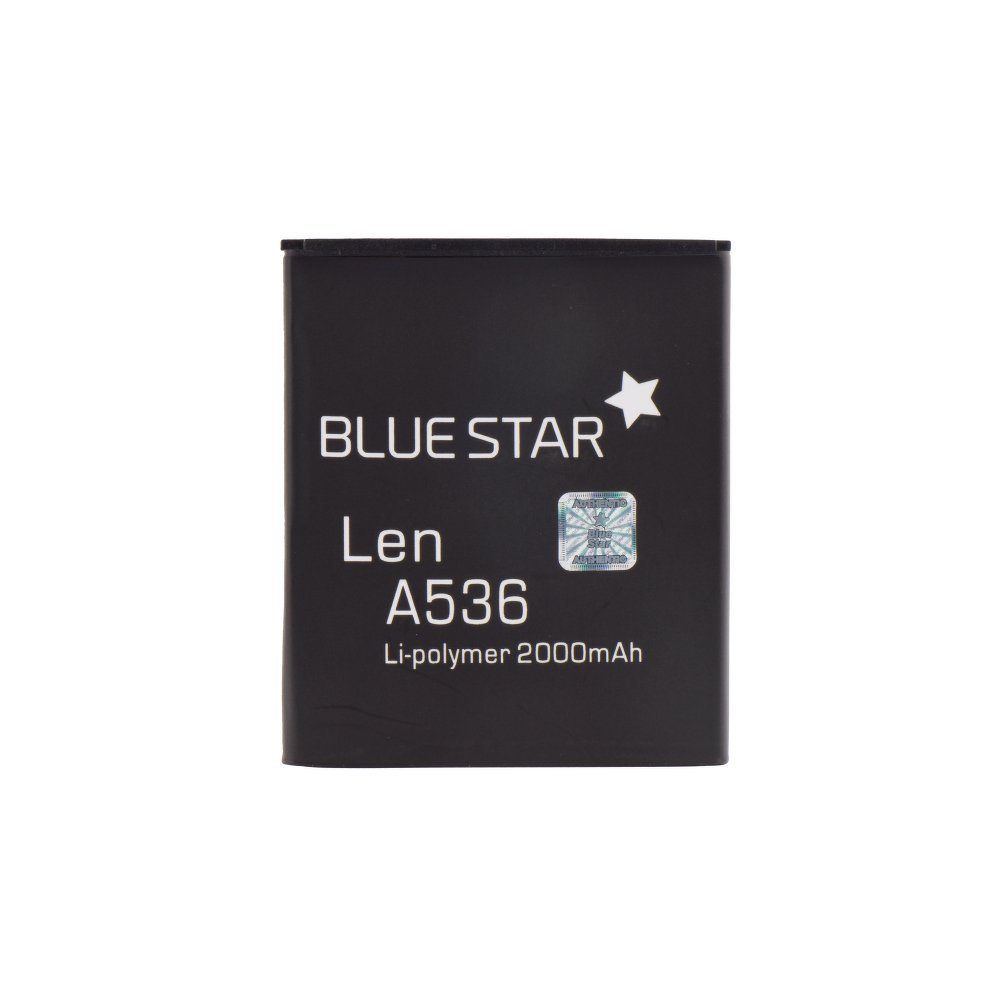 BlueStar Bluestar Akku Ersatz kompatibel mit Len Lenovo A536 2000 mAh Li-Poly Austausch Batterie Handy Accu PREMIUM Smartphone-Akku
