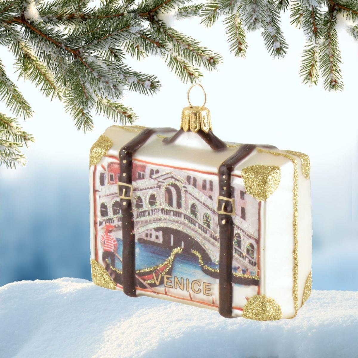 440s Christbaumschmuck 440s Christbaum-Hänger Reise Koffer Venedig (1-tlg)