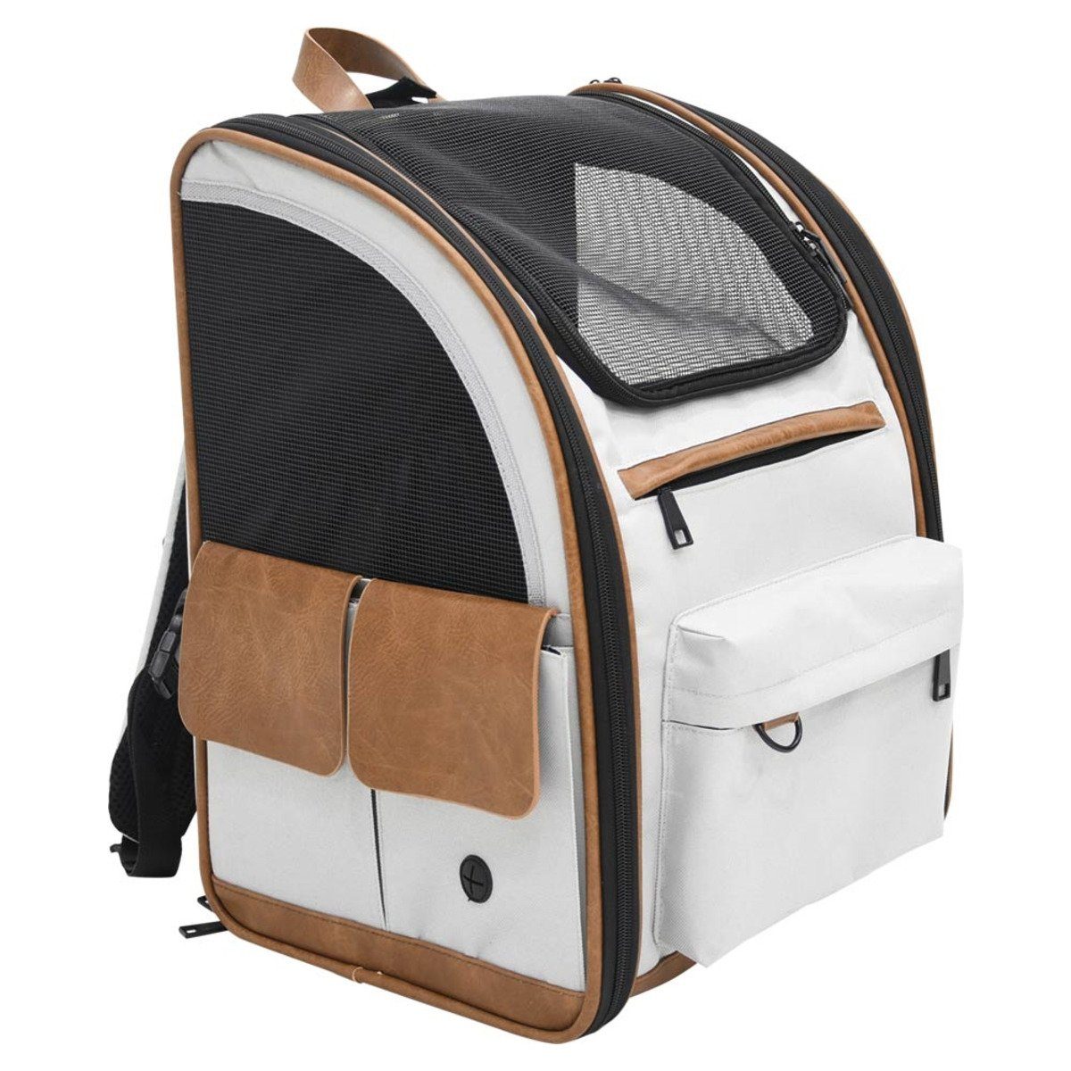 Nobby Tiertransporttasche Rucksack Tomek hellgrau für Katzen