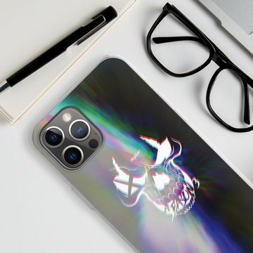 DeinDesign Handyhülle Totenkopf Moji Youtube Glitch Skull, Apple iPhone 12 Pro Max Silikon Hülle Bumper Case Handy Schutzhülle