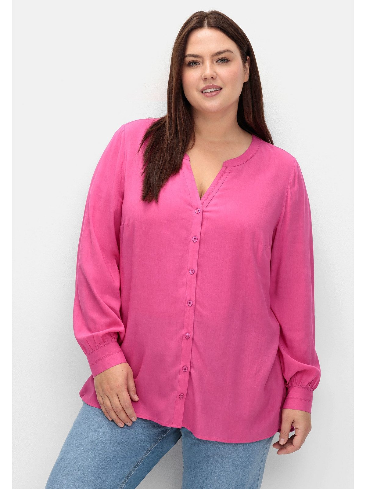 Sheego Longbluse Große Größen mit tonigen günstig online kaufen
