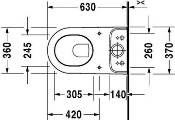 Duravit WC-Komplettset Duravit Stand-WC-Kombination DARLING NEW