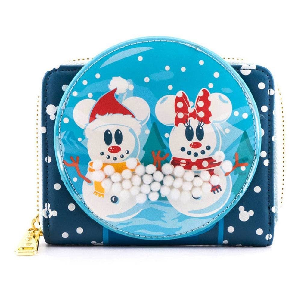 Loungefly Geldbörse Disney by Loungefly Geldbeutel Snowman Minnie & Mickey Snow Globe (1-tlg)
