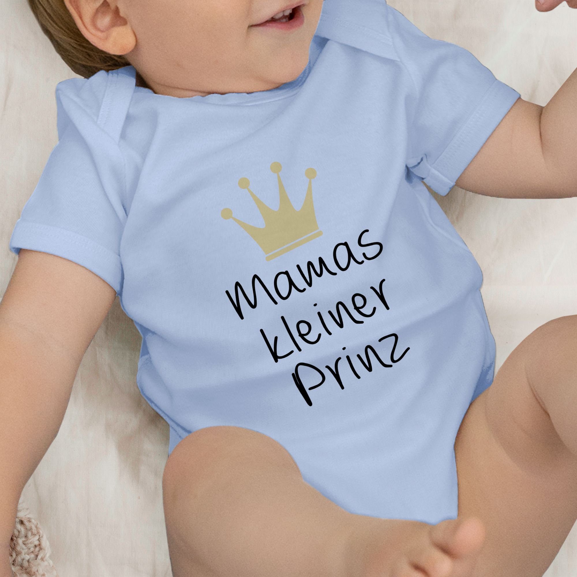 Shirtracer Shirtbody Mamas 1 Prinz kleiner Babyblau Muttertagsgeschenk (1-tlg)