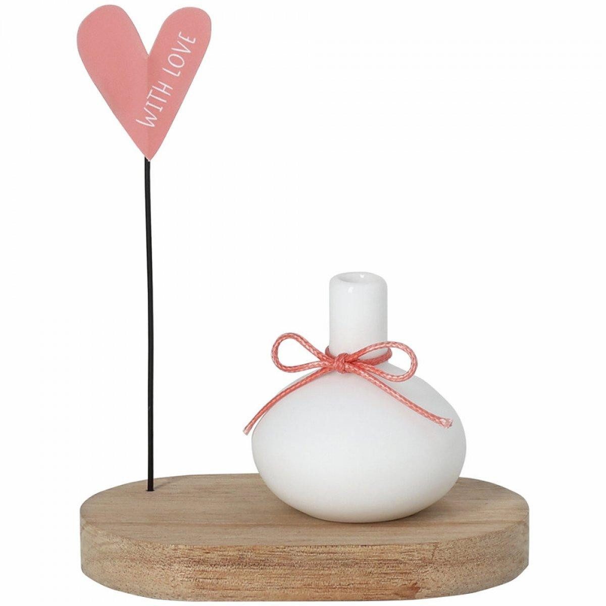 Räder Dekoobjekt Design Vase Geburtstagsgruß With Love 9,4x5,9x11,9cm
