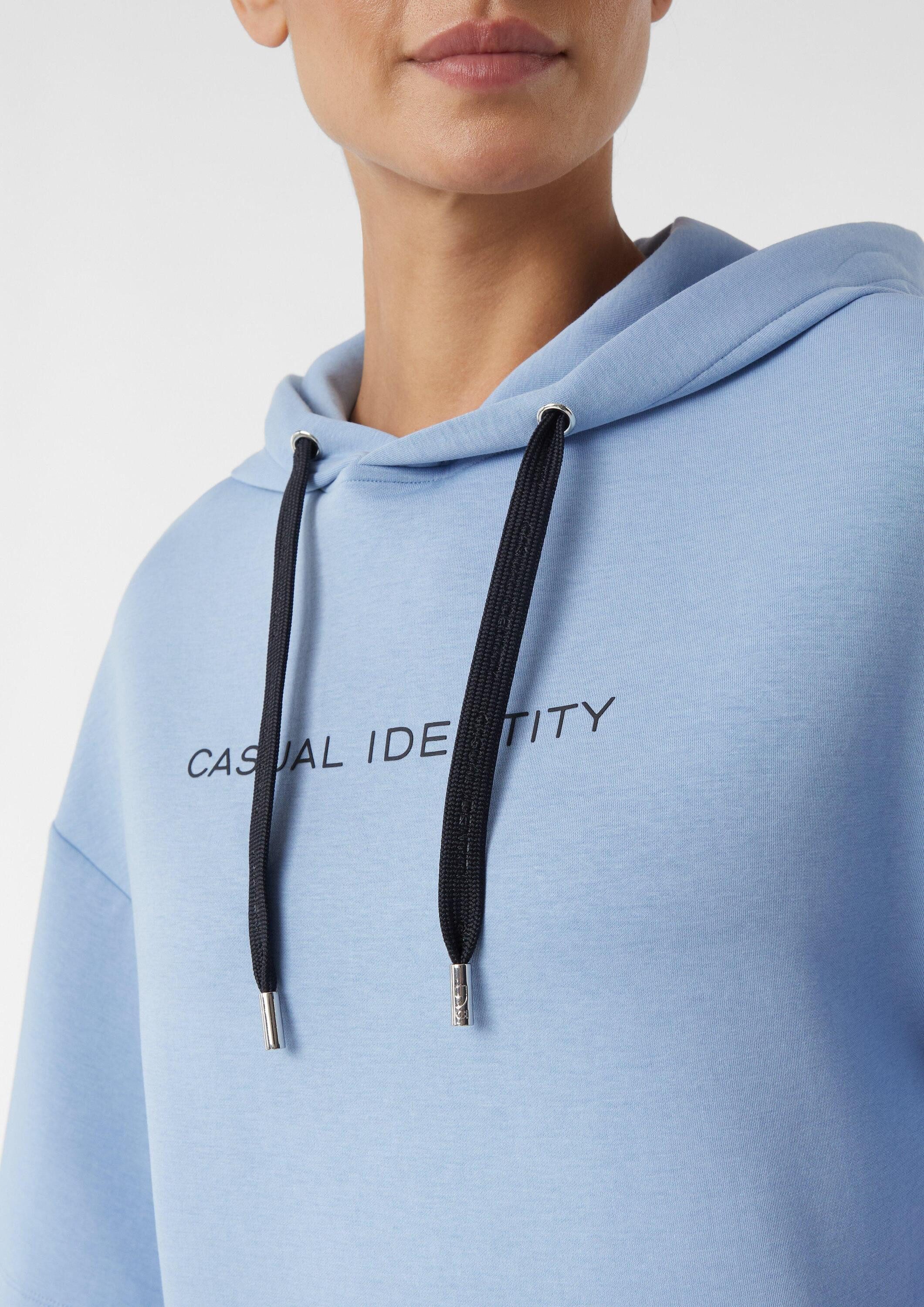 comma 3/4 Arm-Pullover Sweatshirt Oversize-Sweatshirt mit Kimono-Ärmeln