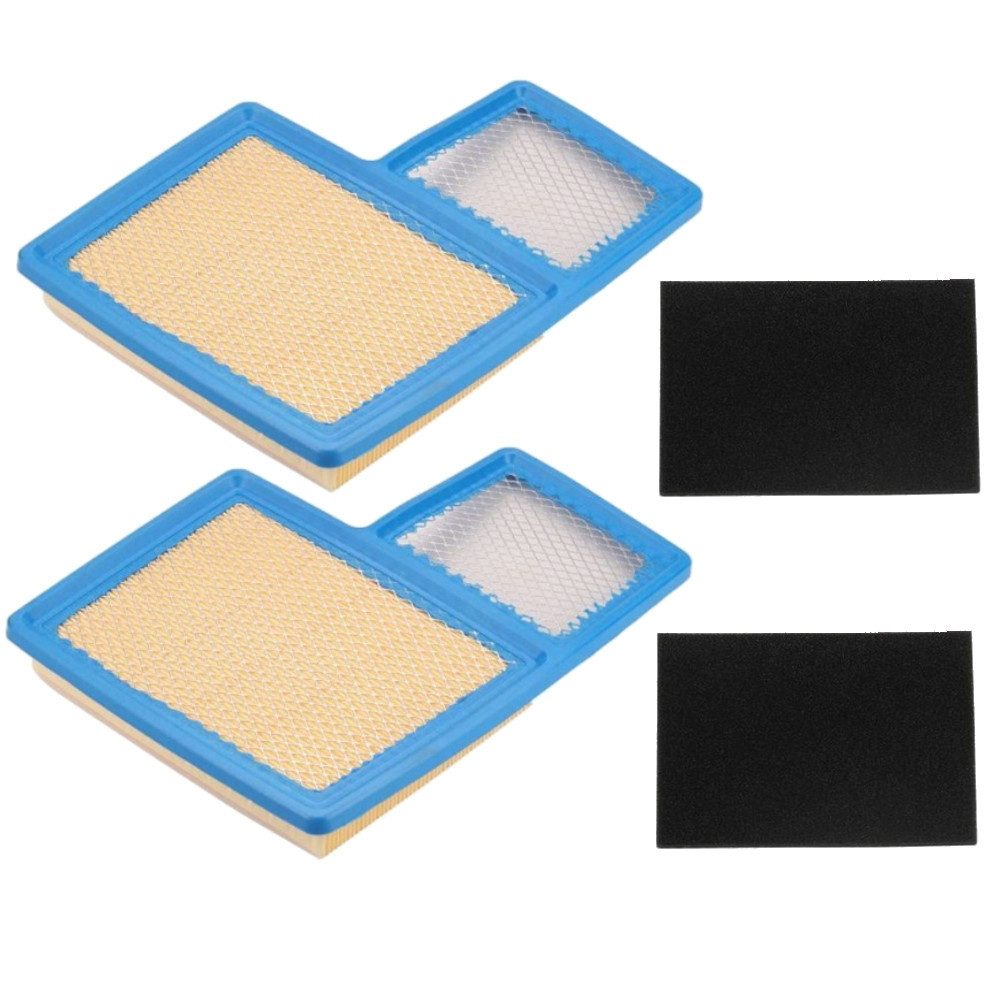 Trade-Shop Ersatzfilter Luftfilter 2x passend für Yamaha G11 G16 G16A G19 G20 G21 G22 G22A G23, Zubehör für Golfwagen, Golfcart, inkl. Vorfilter / Für 4-Takt Benzinmotoren mit ca. 301–357 ccm