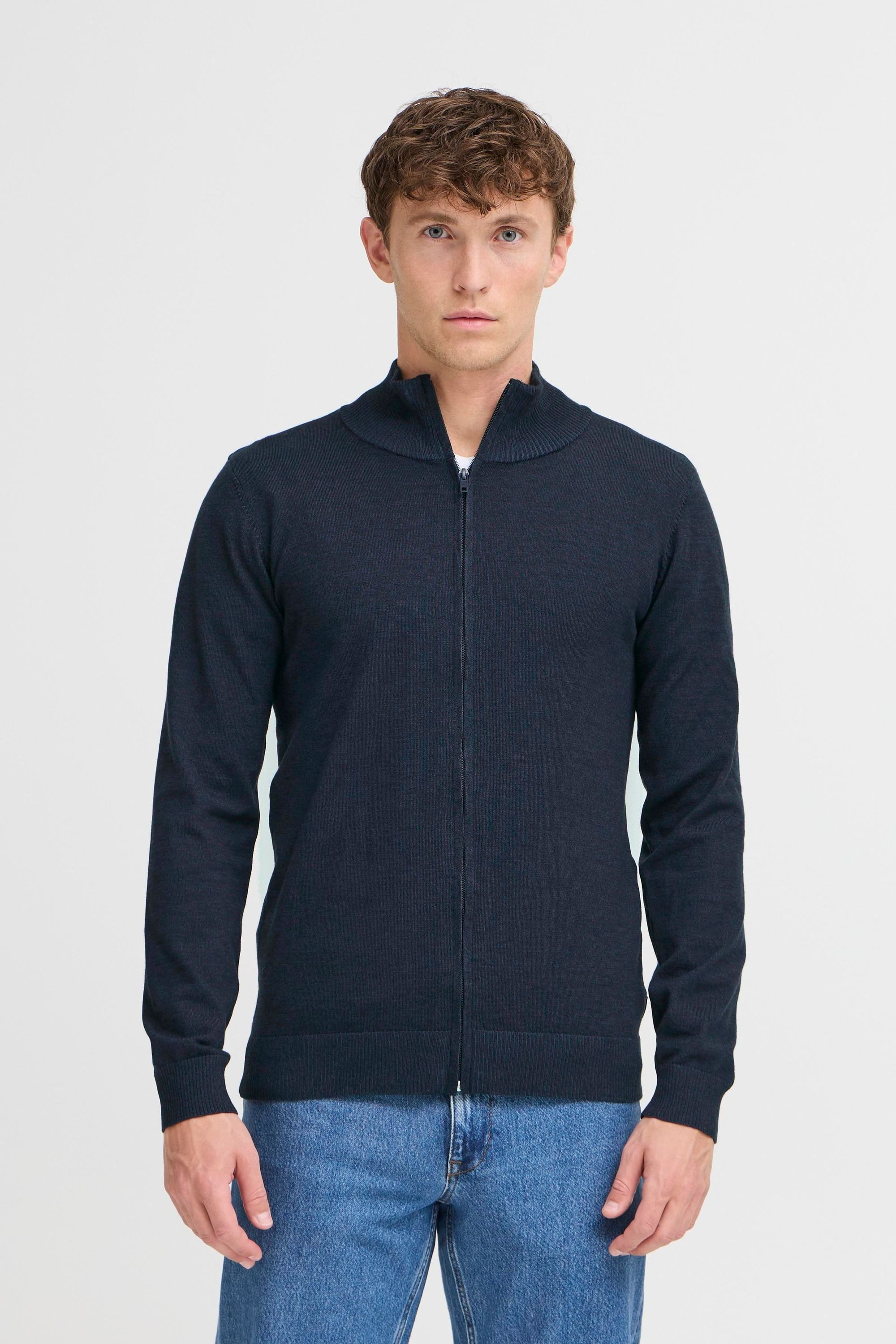 Blend Strickjacke BHMCASSBERG Stilvolle Strickjacke mit Reißverschluss