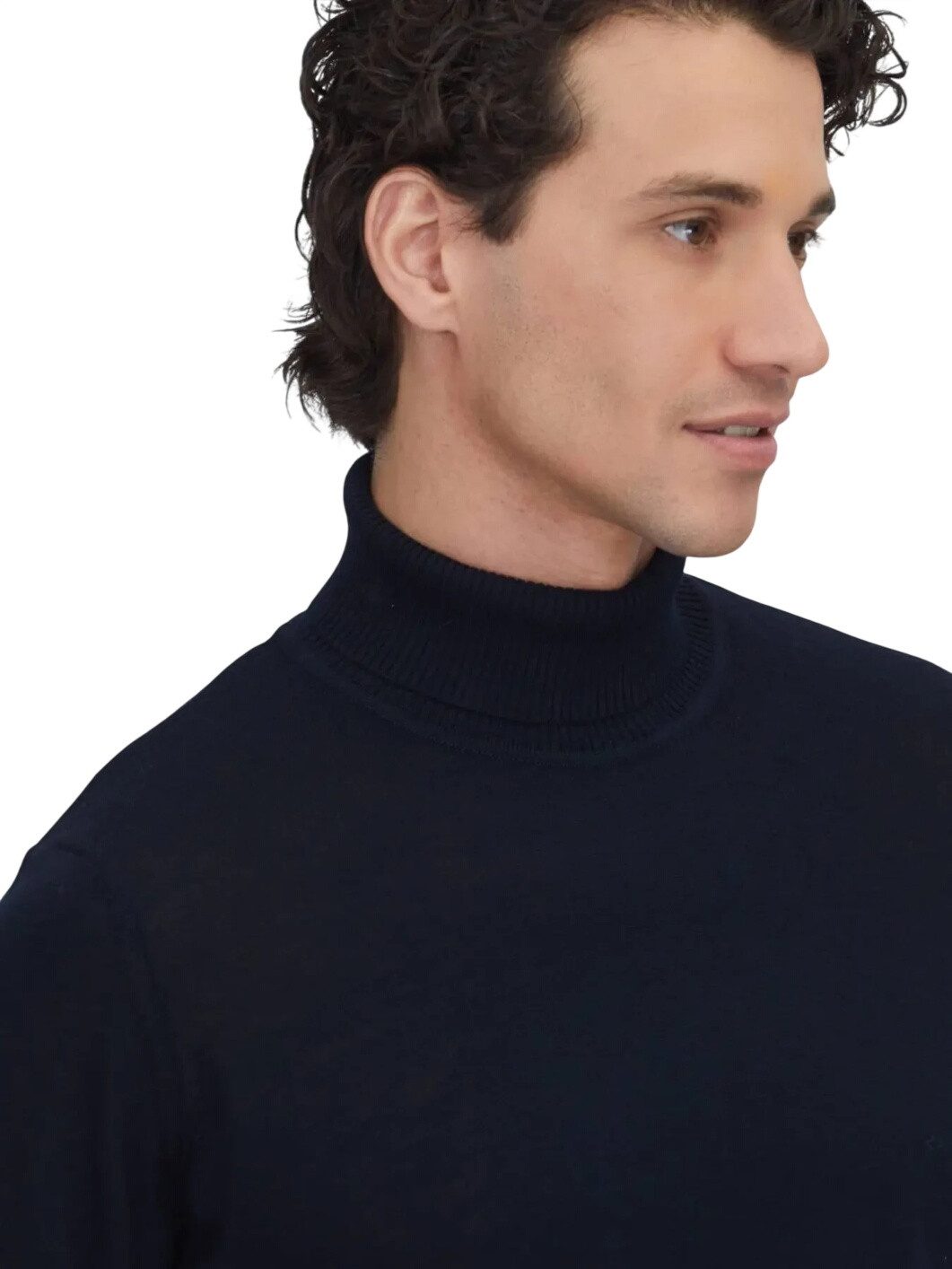 KİP Steppweste Marineblaues Strick-Sweatshirt