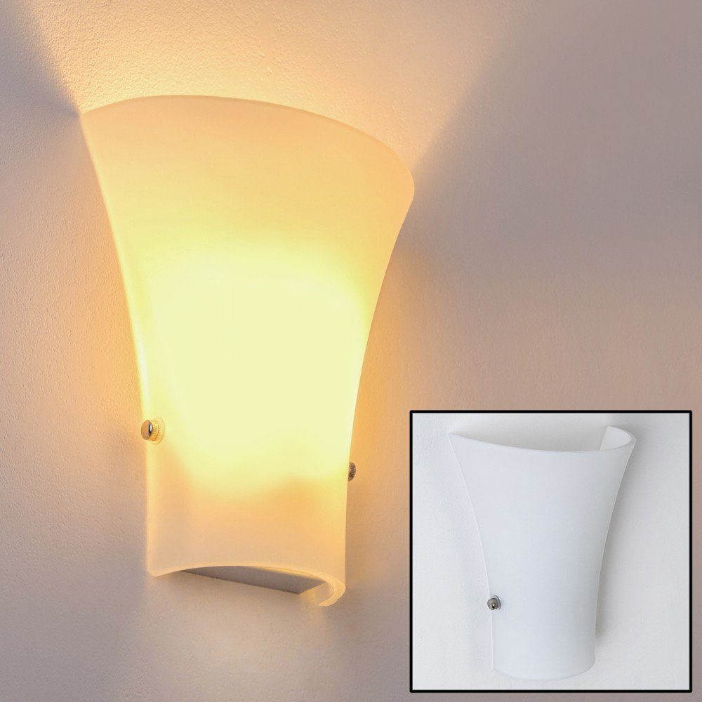 »Vazzano« Wandleuchte mit Wandlampe max., mit Weiß, aus Lichtspiel Wand, G9 Metall/Glas ohne hofstein Leuchtmittel, an Lichteffekt in der