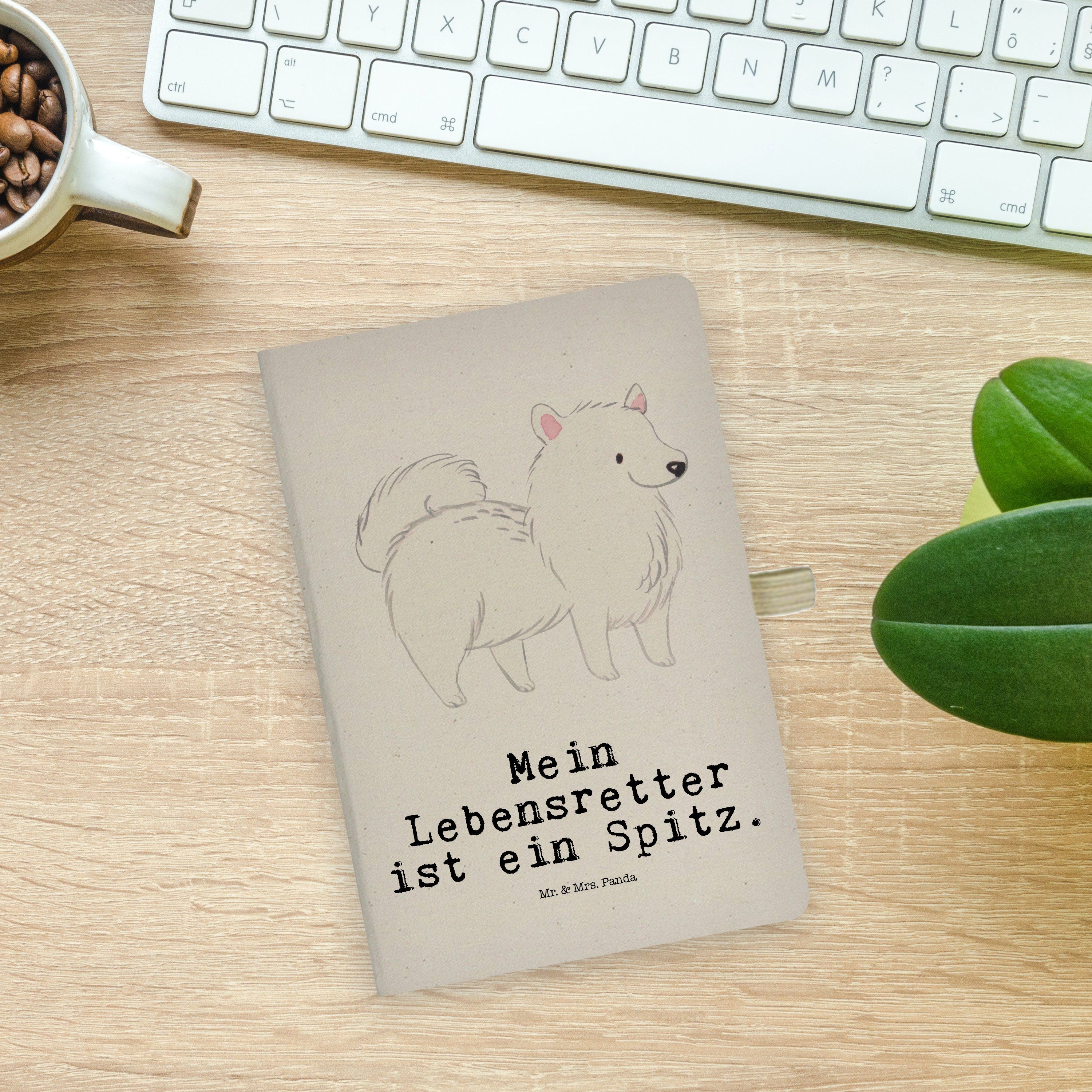 Mr. & - Lebensretter Geschenk, Mrs. Notizbuch Transparent Tagebuch, & Panda Hund, Mrs. Mr. - Spitz Hunderas Panda