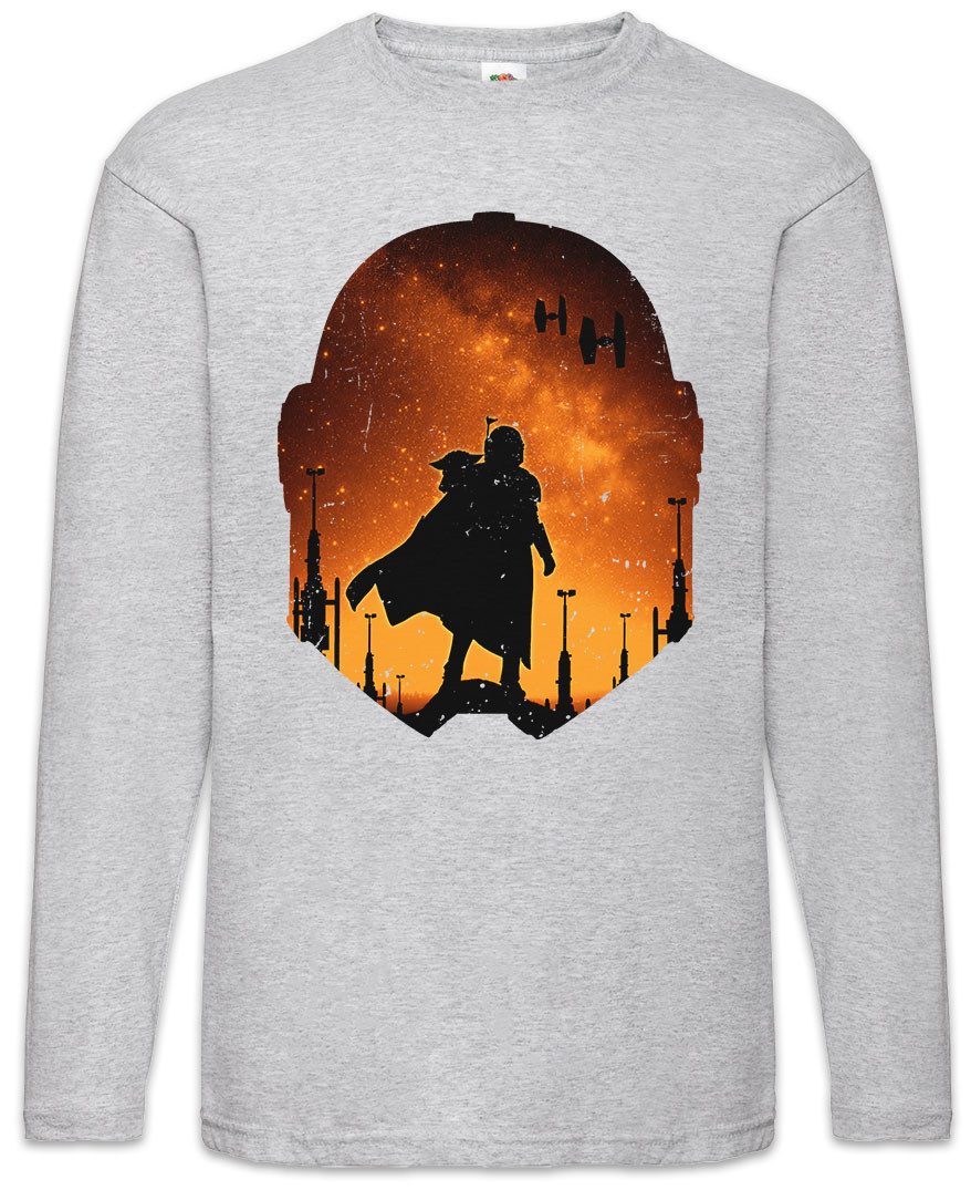 Langarmshirt Djarin Landscape Langarm T-Shirt Star Din Rebel Mandalorian Wars Baby