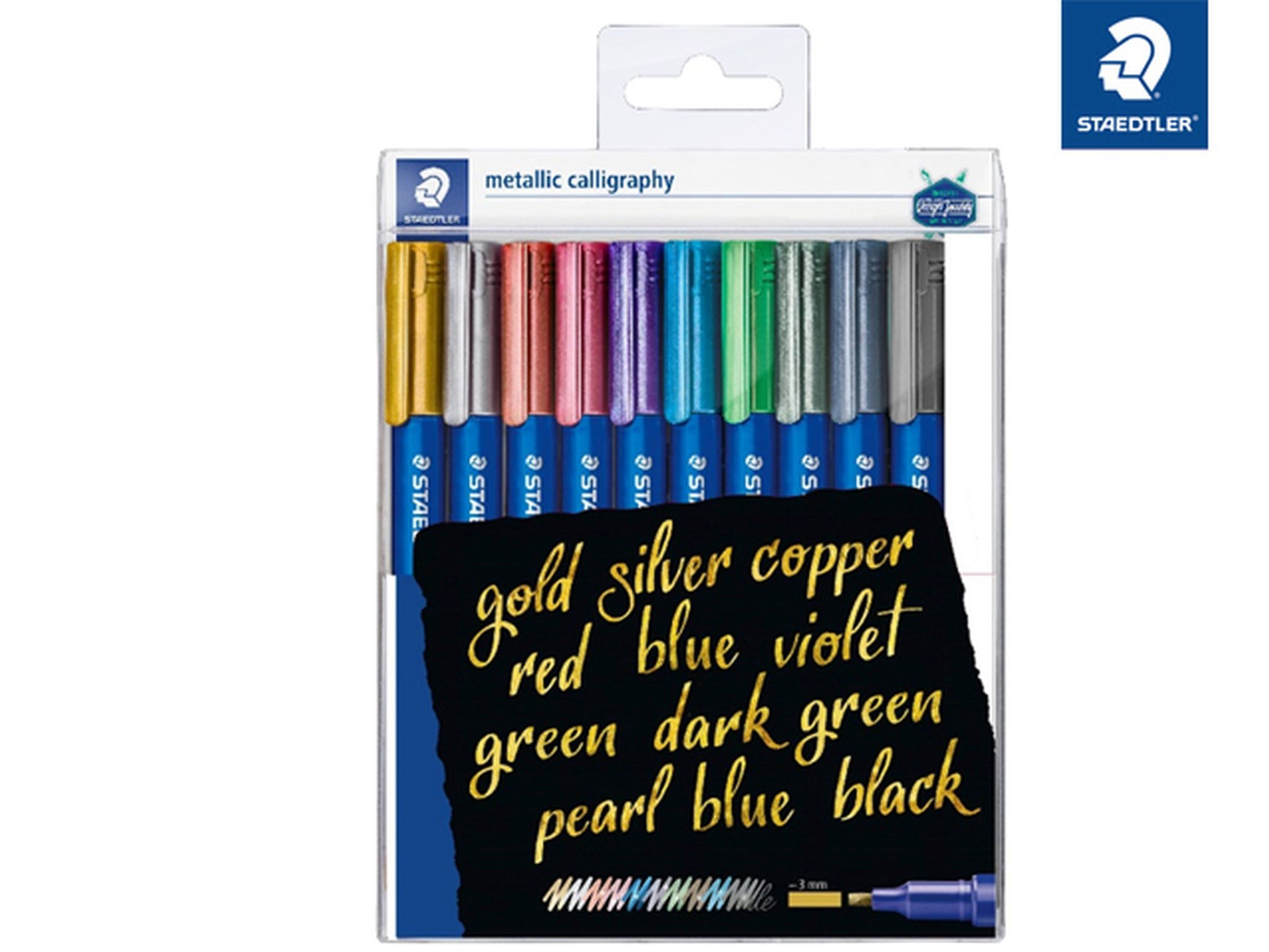 STAEDTLER Malstift Staedtler Marker metal.calligraphy 10 ST Etui