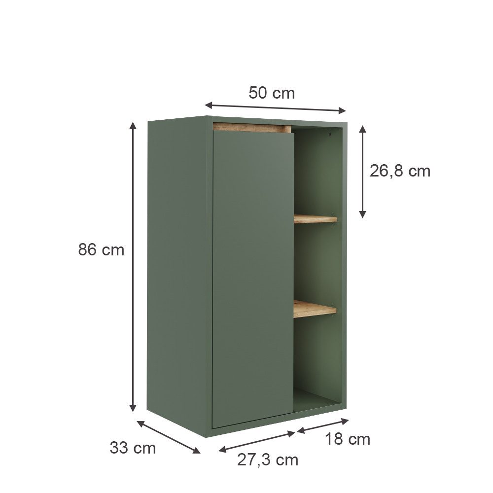 Vicco Midischrank Viola, Grün/Artisan, 50 x günstig online kaufen