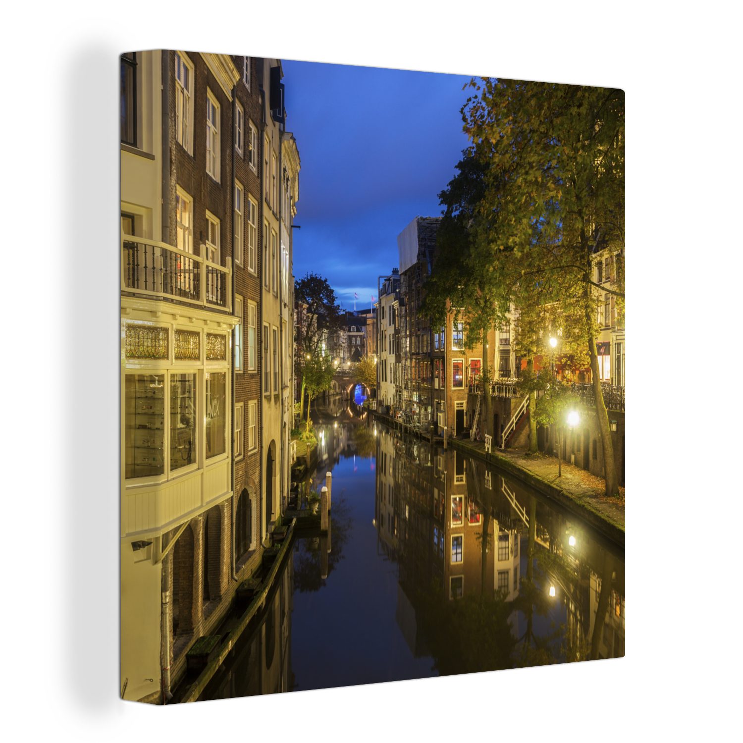 OneMillionCanvasses® Leinwandbild Kanal - Utrecht - Niederlande, (1 St), Leinwand Bilder für Wohnzimmer Schlafzimmer