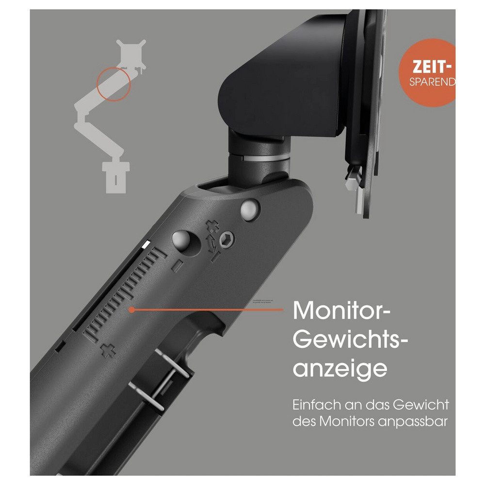 Vogel's Monitor-Halterung Vogel's Monitor-Tischhalterung MOMO 4237 2 Display(s) 25,4 cm (10) -