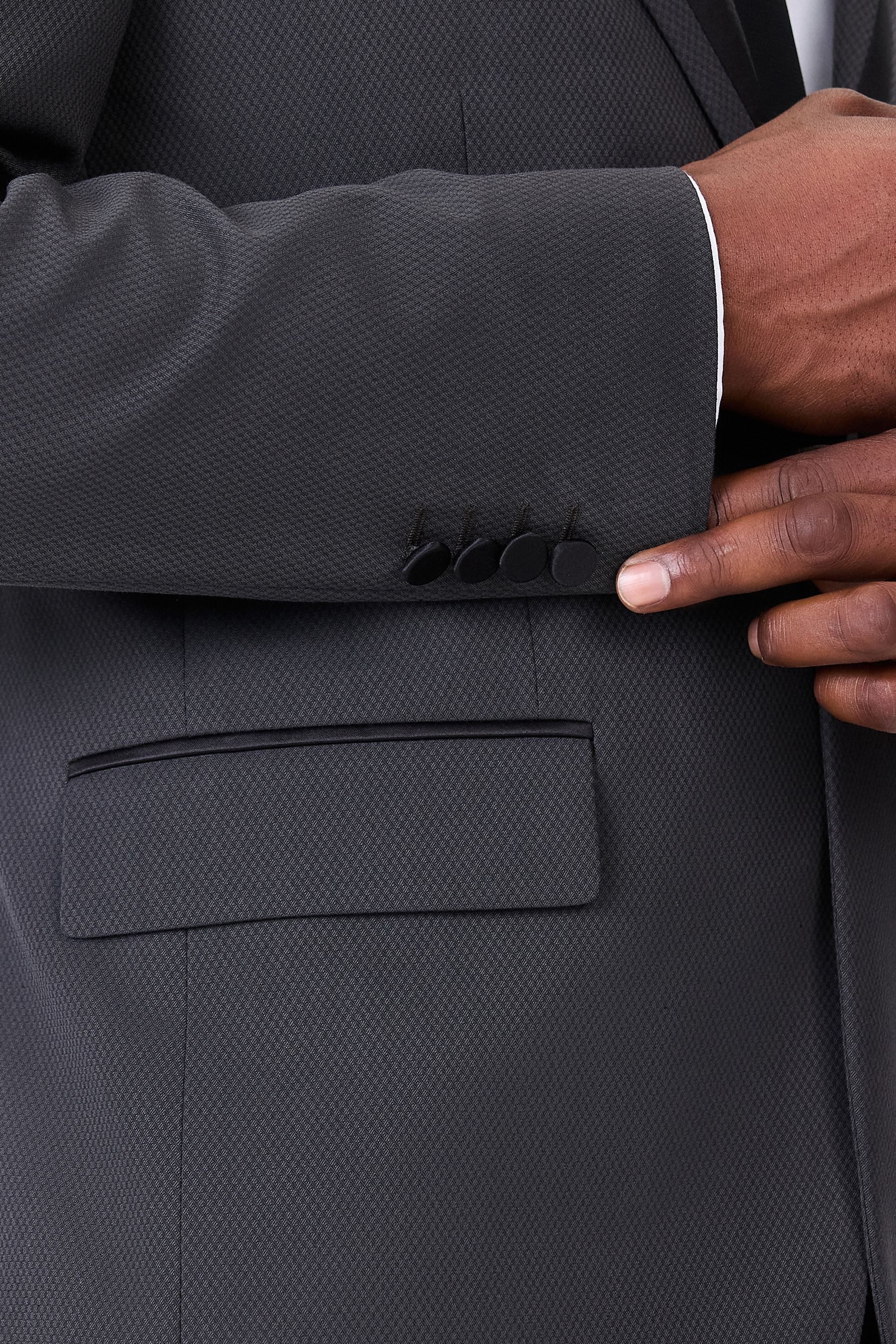 Next Sakko Skinny Fit Smokingsakko mit Reverseinsatz (1-tlg)