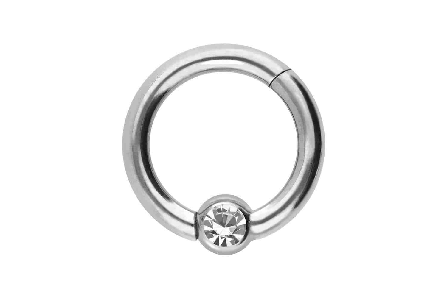 Nasenpiercing Titan Segmentring Clicker KRISTALL Ohrpiercing Septum Nase