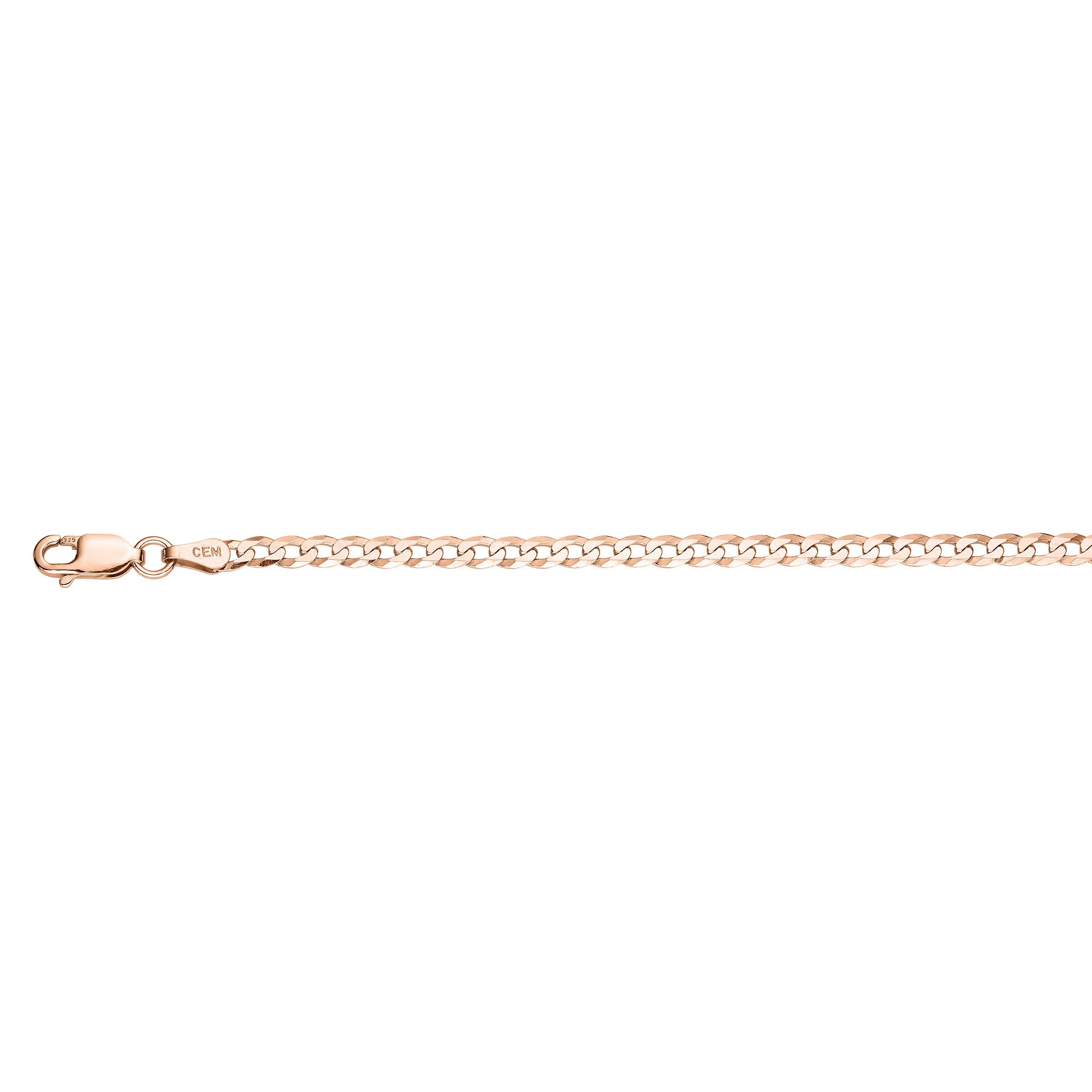 Firetti Armkette Schmuck Geschenk Silber 925 Panzerkettengliederung ca. 3,2 mm breit, Made in Germany