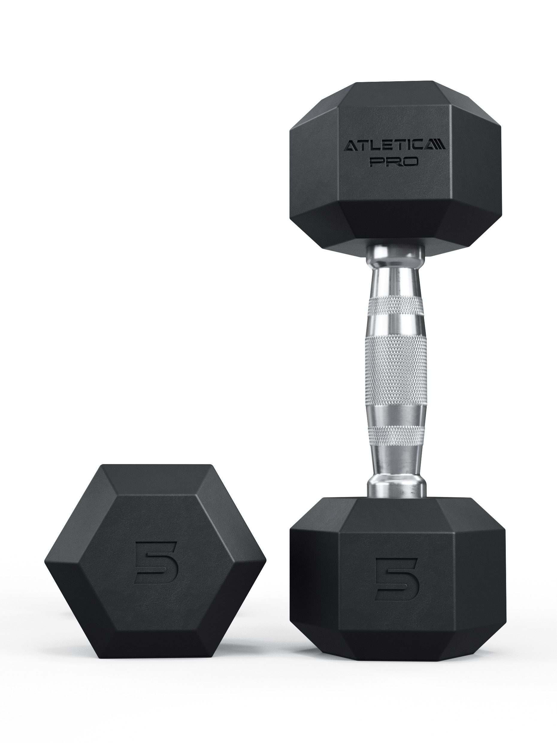 ATLETICA Kurzhantel Hexagon Hanteln PRO, 2.5 - 50kg, Paarweise