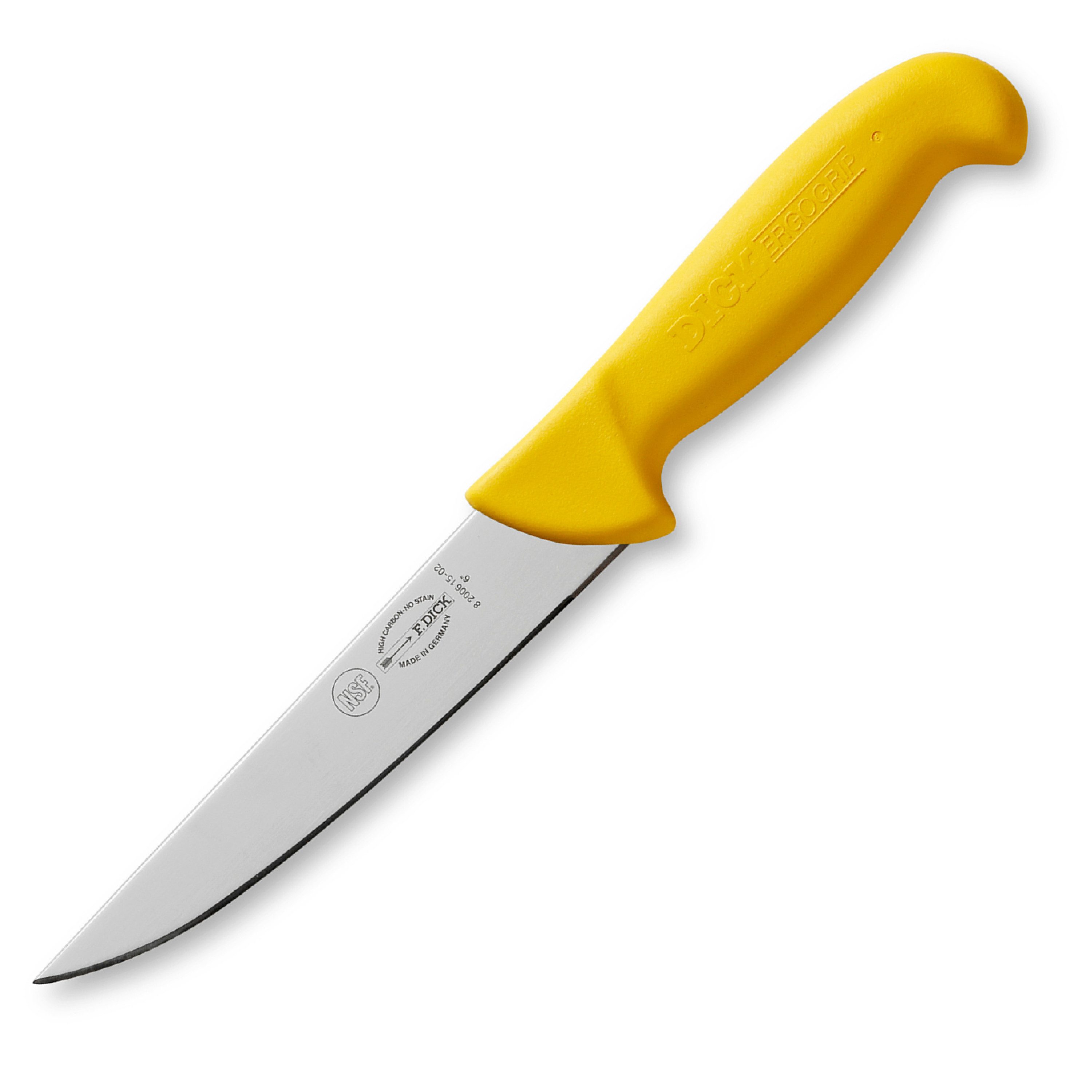F. DICK Kochmesser F. DICK Stechmesser Schlachtmesser ErgoGrip Klinge Messer 15 cm