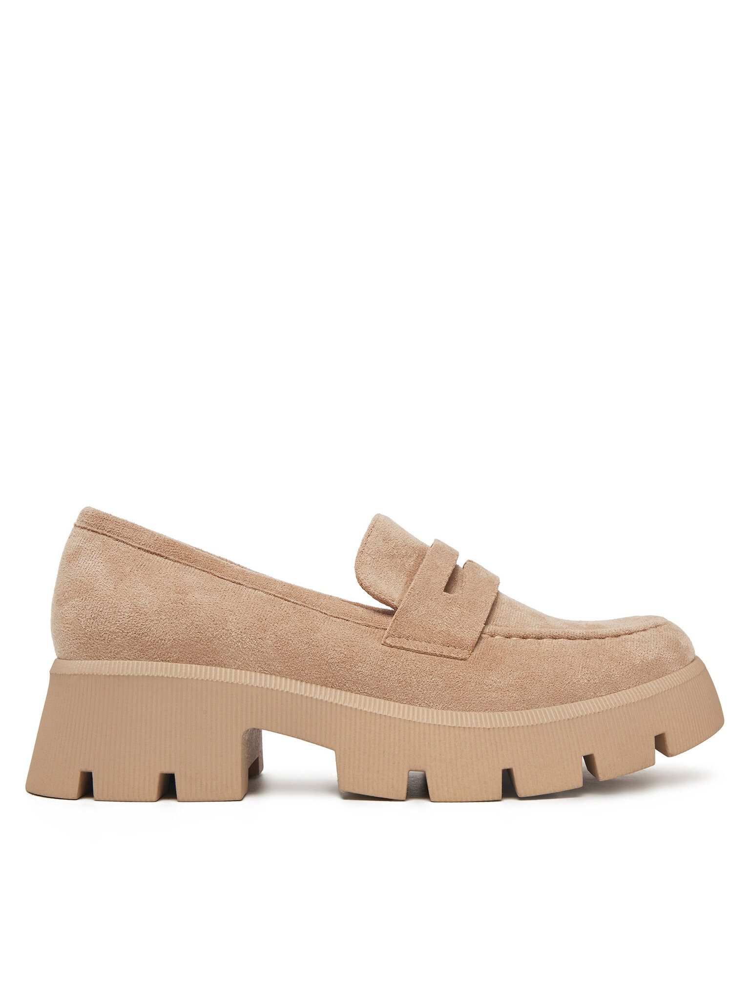 Deezee Damen-Loafers Beige 8-124-1 Mokassin