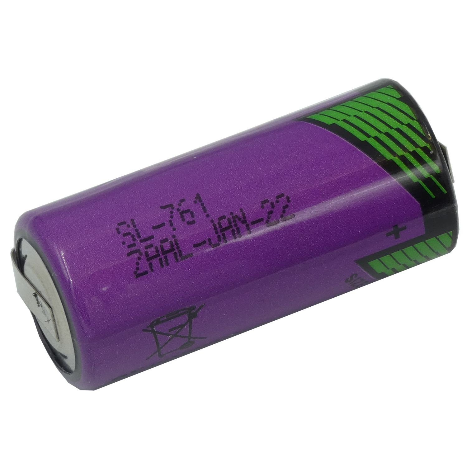 2/3 Lithium Tadiran SL361/T mit Volt Batterie, V) (Mignon) AA U-Form in (3,6 Lötfahnen Tadiran