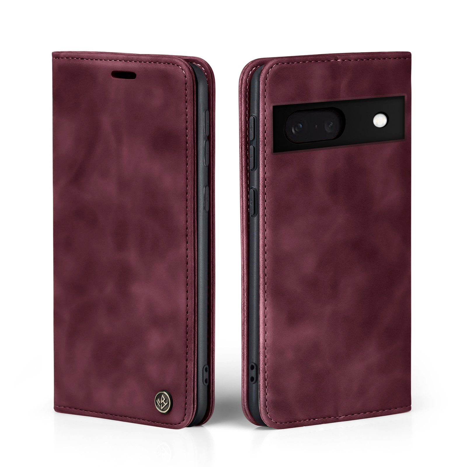 Tec-Expert Handyhülle Tasche Hülle für Google Pixel 7a 6.1 Zoll, 6.1, Cover Klapphülle Case mit Kartenfach Fliphülle aufstellbar