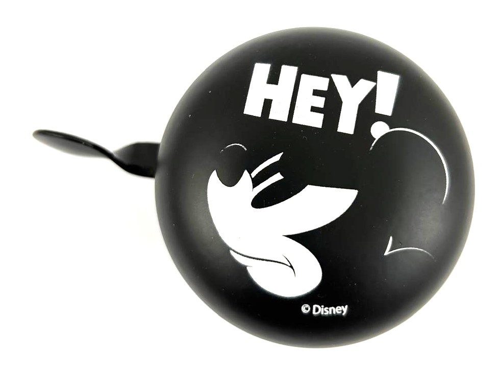 Seven Polska Fahrradklingel Disney 2-Klang "MICKEY BLACK", Ø 60mm, Retro Bell