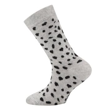 Ewers Socken Ewers 2er Pack Dalmatiner/Punkte Mädchen Socken Strümpfe grau (2-Paar)