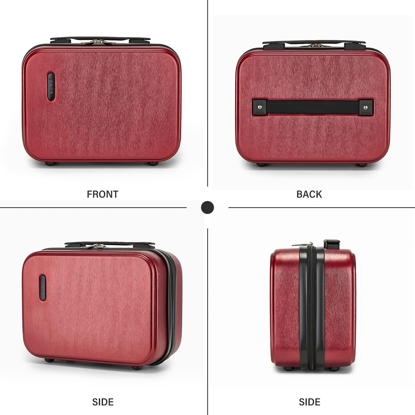 KONO Business-Koffer Kabinengepäck-Trolley aus Hartschalenmaterial (ABS+PC)