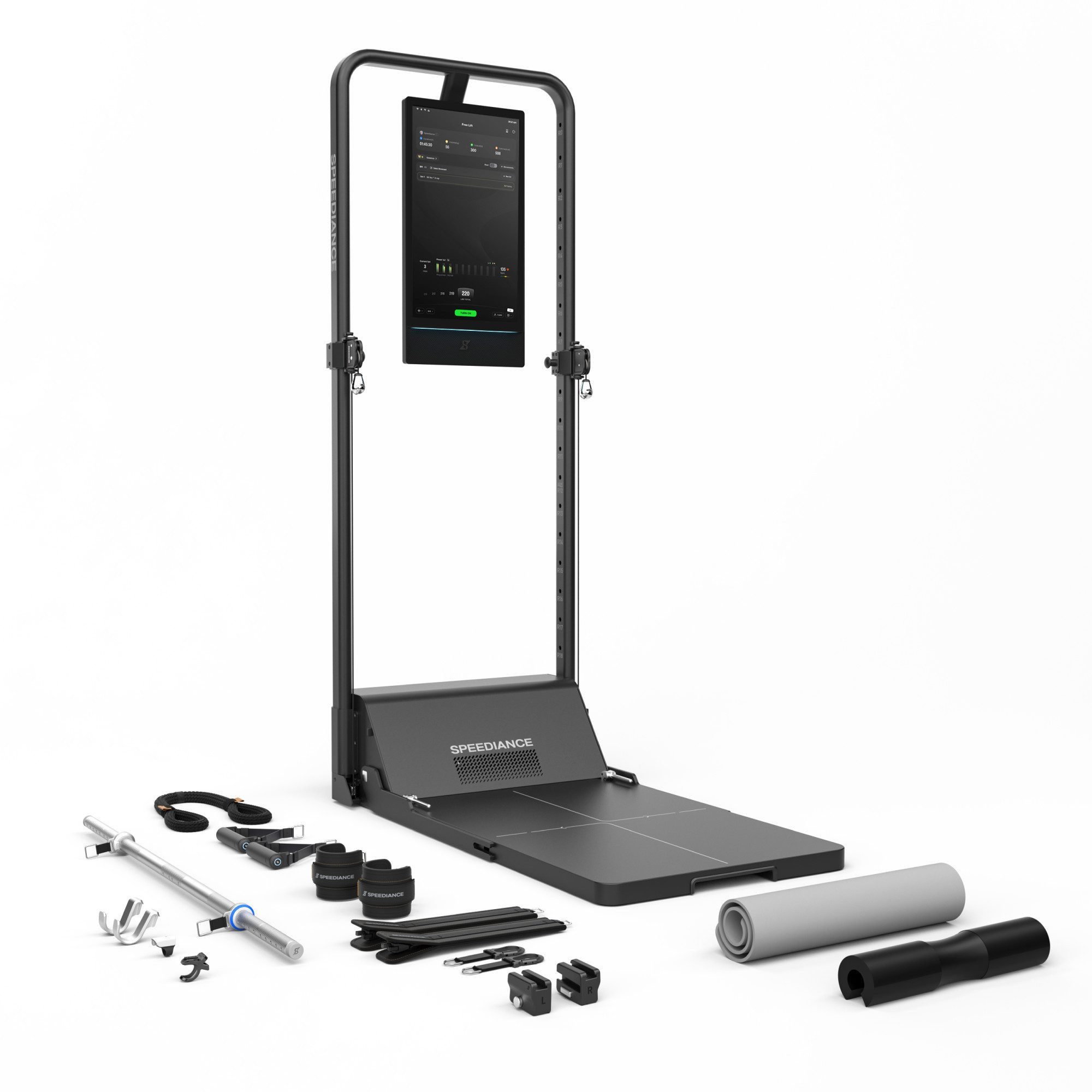 SPEEDIANCE Kraftstation Gym Monster 3S, All-in-One-Smart-Home-Gym für Ganzkörpertraining, Multifunktionale Smith-Maschine, Ganzkörper-Krafttrainingsgerät(Basis)