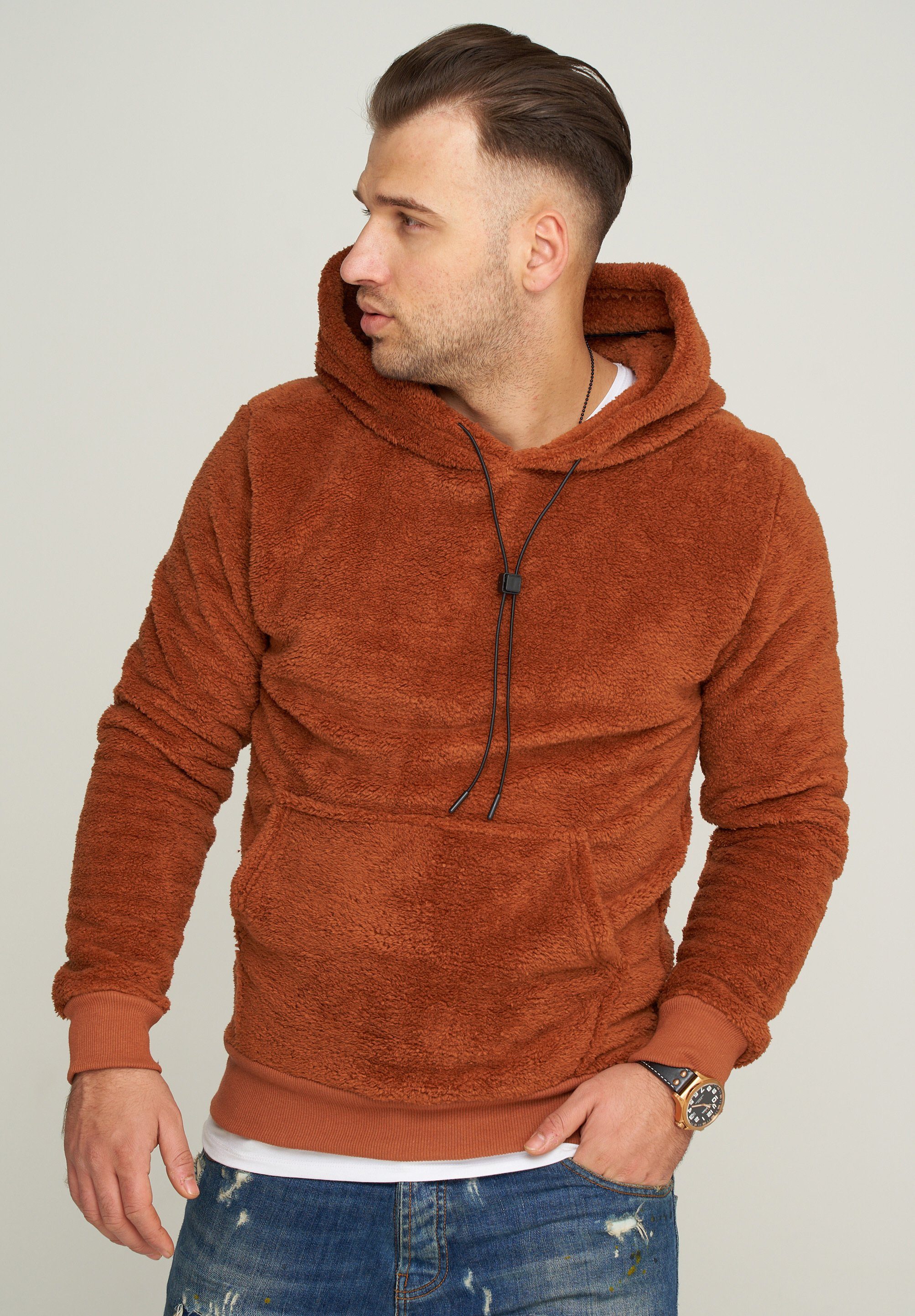 behype Hoodie BHCAEN TEDDY im Teddy-Stil