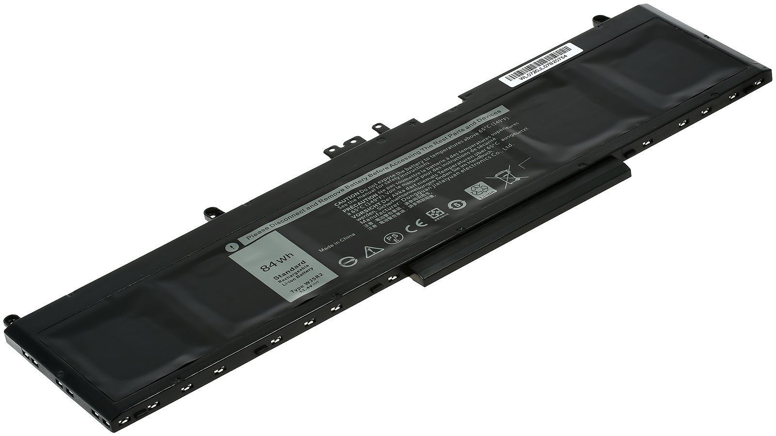 Powery Akku für Dell Typ WJ5R2 Laptop-Akku 7400 mAh (11.4 V)