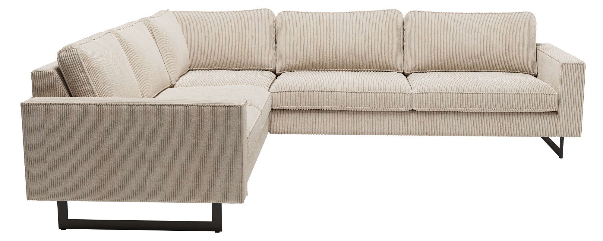 Home affaire Ecksofa Pinto, XXL, 250/290 cm, langer Schenkel, Ottomane, Cor günstig online kaufen
